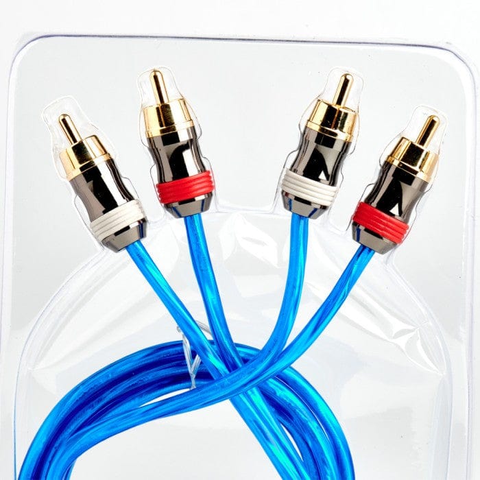 DB Audio Amp Wiring and Fitting Parts DB Audio DBR201 1 Metre Double Shielded RCA Cable Perfect for Car Audio Amplifier & Home Audio Amps