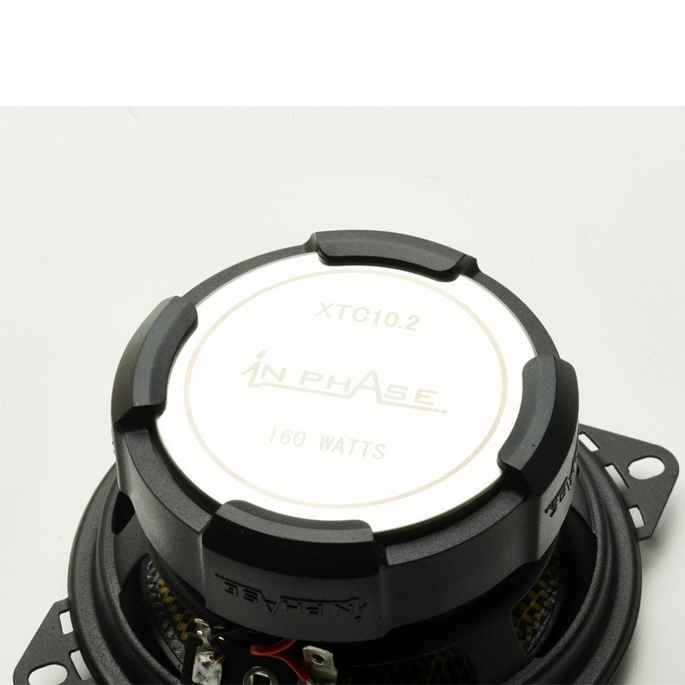 In Phase Car Speakers In Phase XTC10.2 4" Coaxial Speakers 160 Watts Peak Power with Directional Tweeters