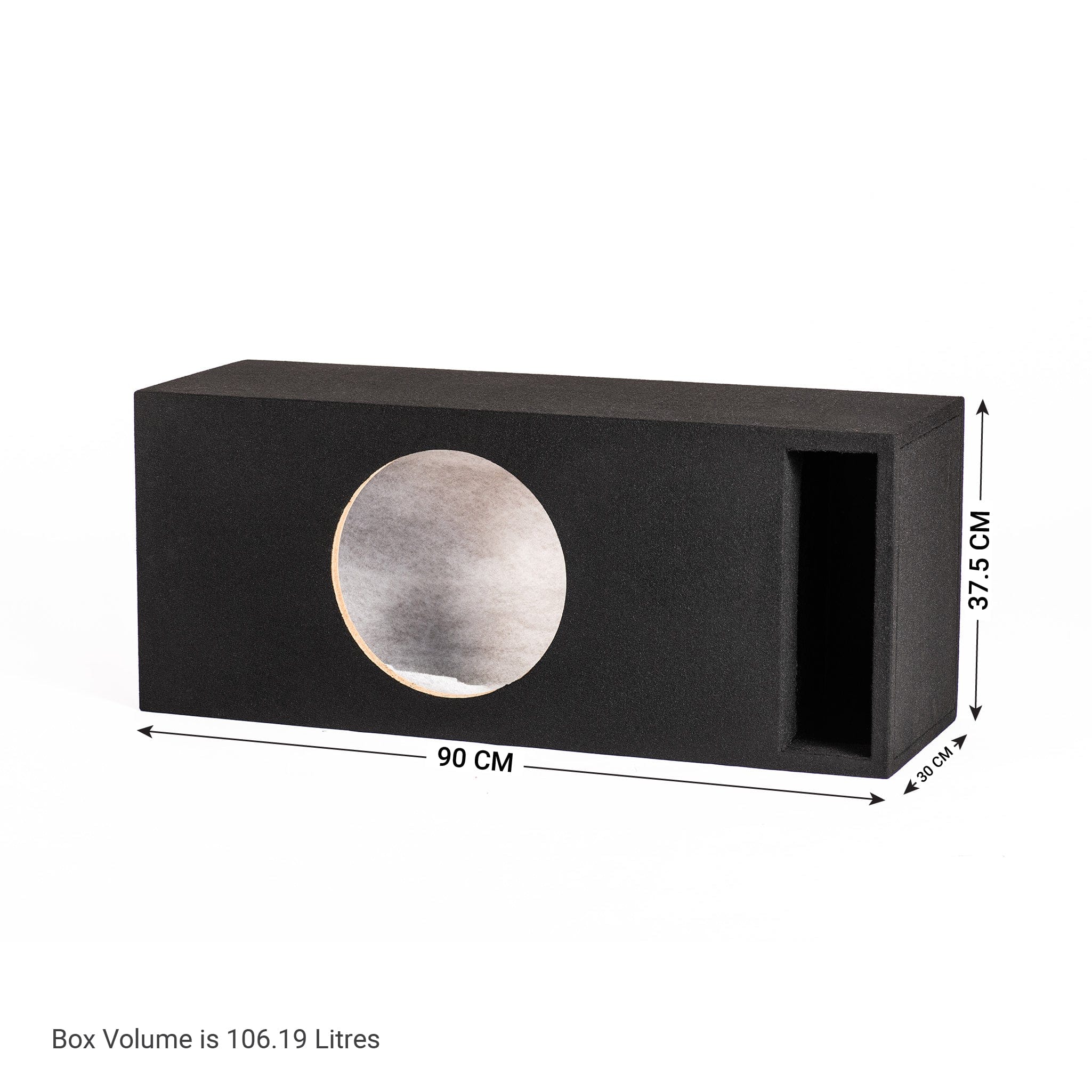 In Phase Car Speakers and Subs In Phase BX12KNG 12" Slot Ported Subwoofer Enclosure for DB Audio Karnage 12 Subwoofer