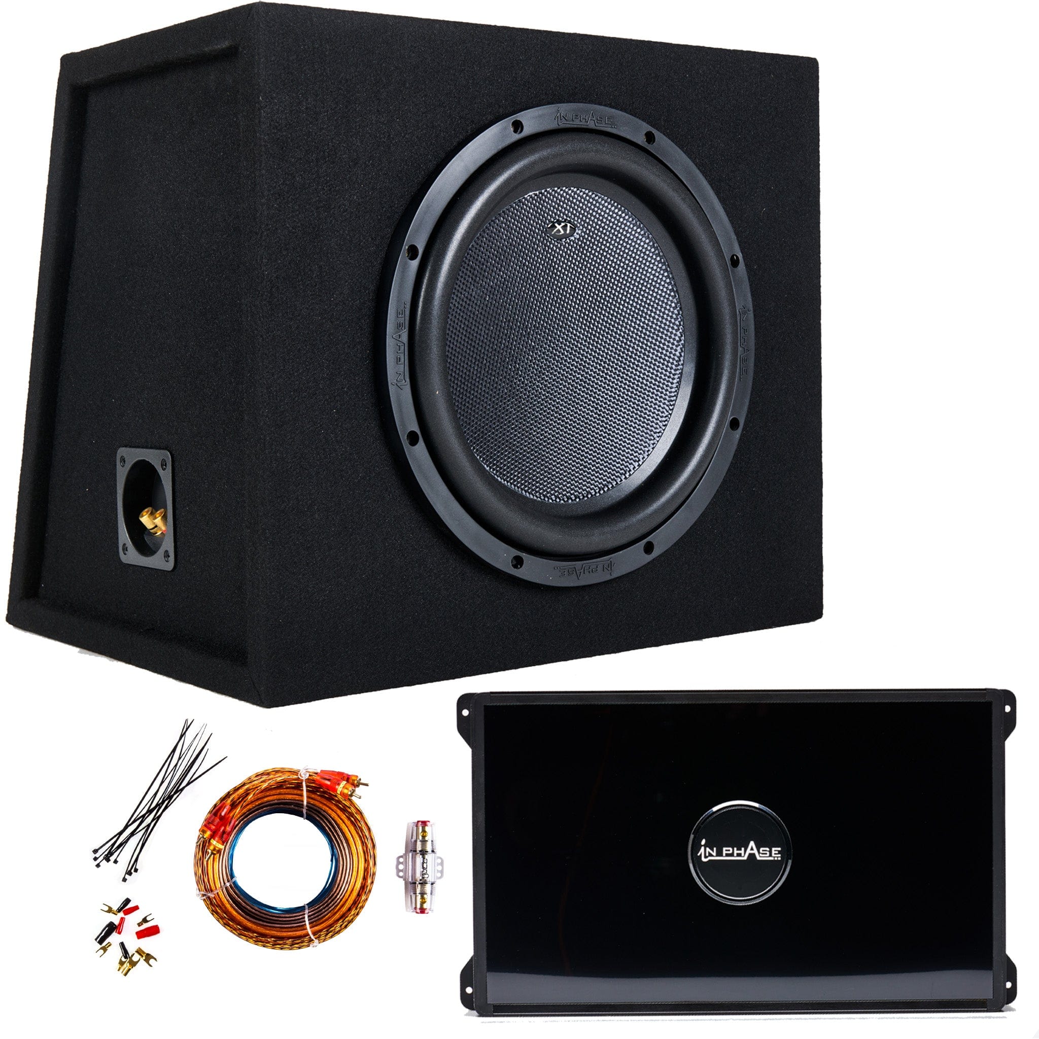 In Phase Car Subwoofers In Phase XT-10 Kevlar Cone 2 Ohm Dual Voice Coil 1200W Peak Power Subwoofer