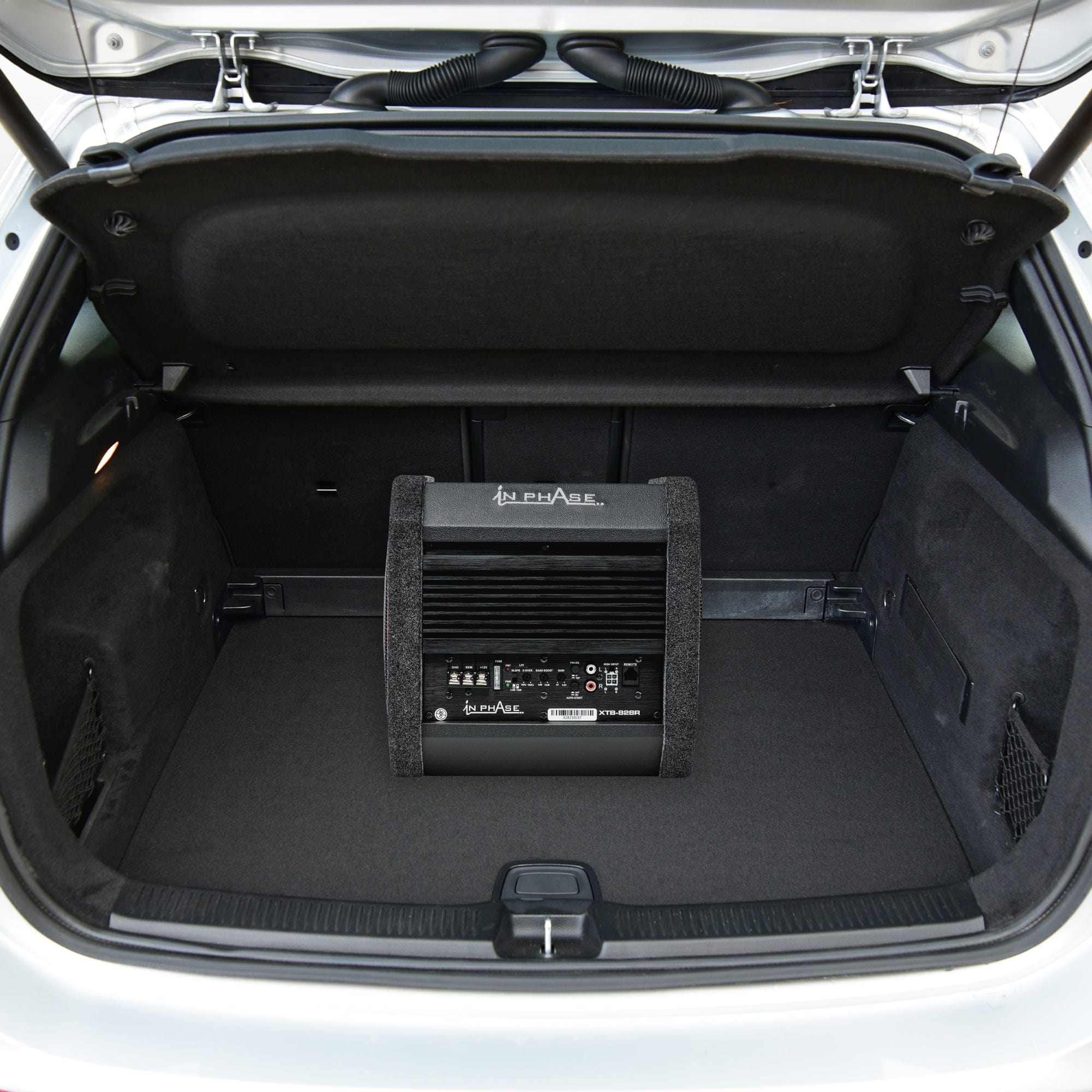 In Phase Sub and Amp Packages In Phase XTB-828R 8" 400W Active Subwoofer with Passive Radiator and Class D Amplifer