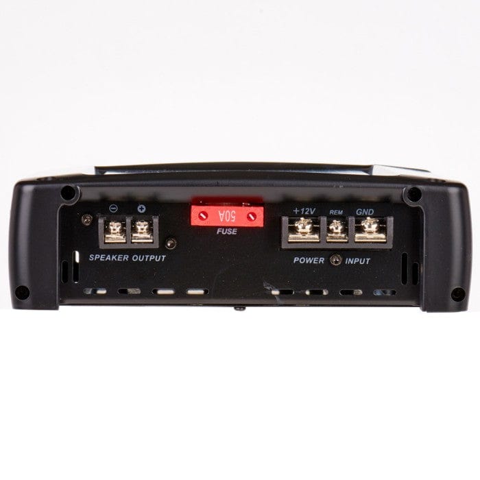 Juice Amps Juice JA1201D 1200W 1-Channel Mono Peak Power Car Amplifier, Bass Remote, 1 Ohm Stable, RCA Output