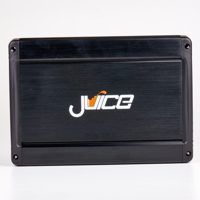 Juice Amps Juice Car Audio JA902 900W 2-Channel Bridgeable Car Power Amplifier, Thermal Protection, RCS Output, Bass Boost, Class A-B