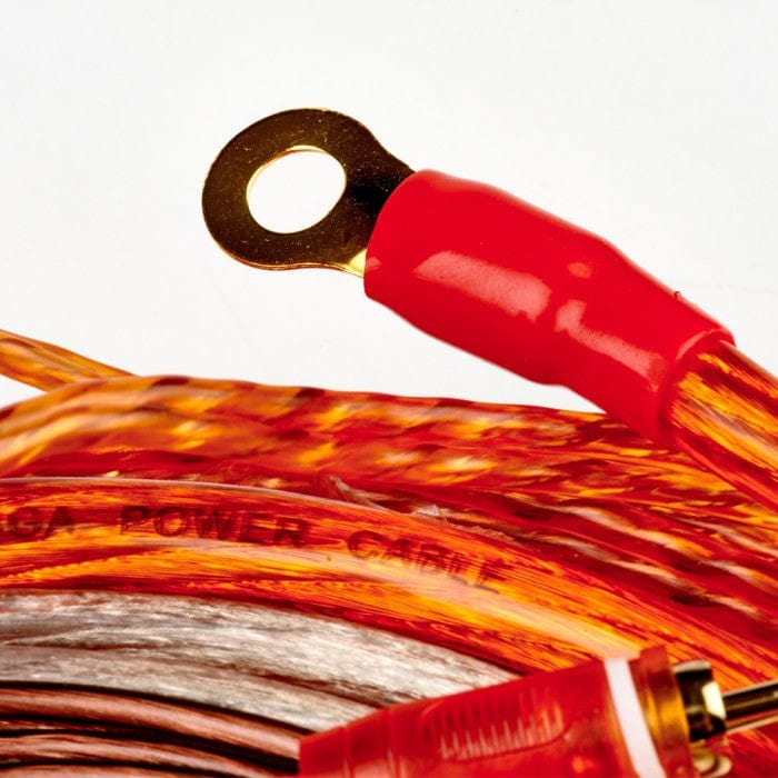 Juice Amp Wiring and Fitting Parts Juice JWTRU422D 4 Gauge 2500W Amplifier Wiring Kit for Installing 2 Amplifiers