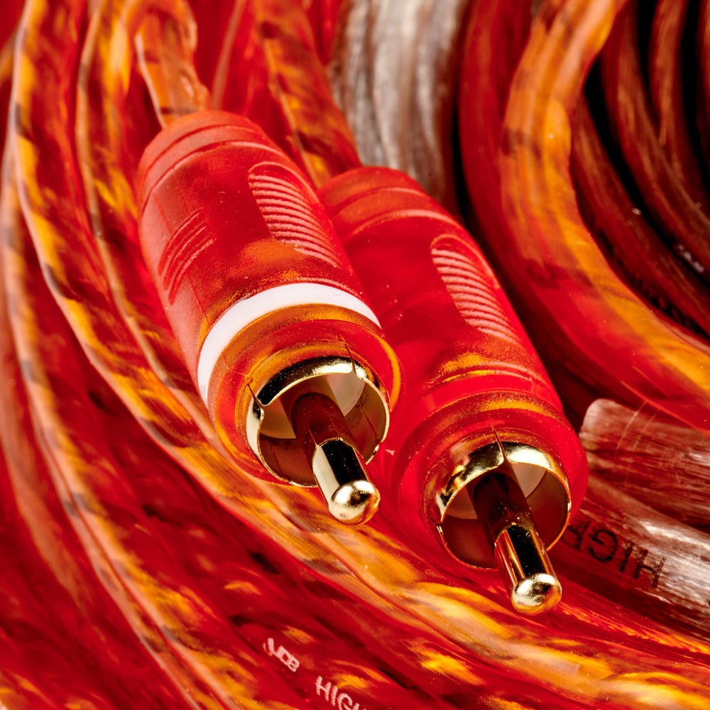 Juice Amp Wiring and Fitting Parts Juice JWTRU41 2500W 4 Gauge Amplifier Wiring Kit, With Speaker, Power, RCA, Ground and Connection Cables