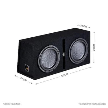 Juice Enclosed Subwoofers Juice JS8 1000W Bass Box Package with Double Ported Enclosure
