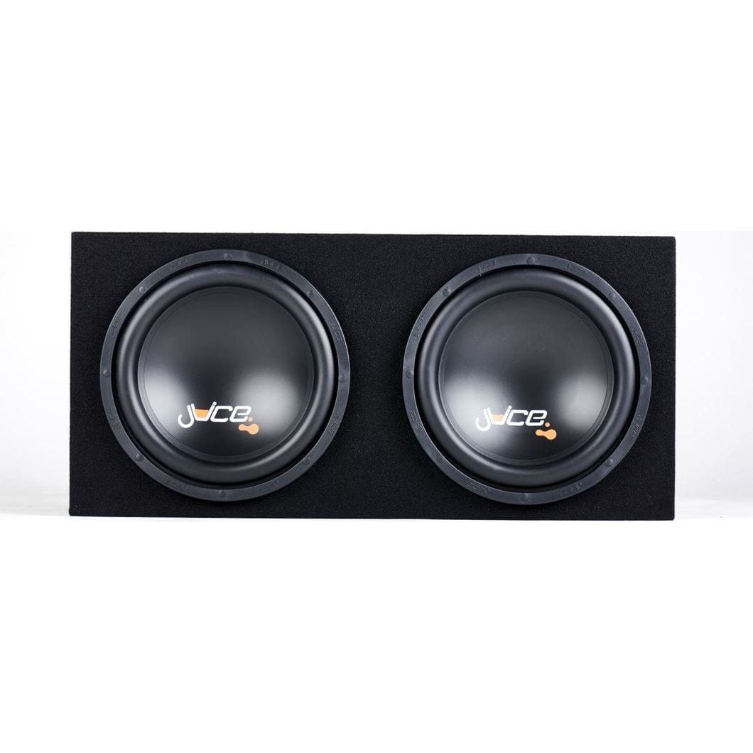 Juice Enclosed Subwoofers Juice JS10 1200W Bass Box Package with Double Sealed Enclosure