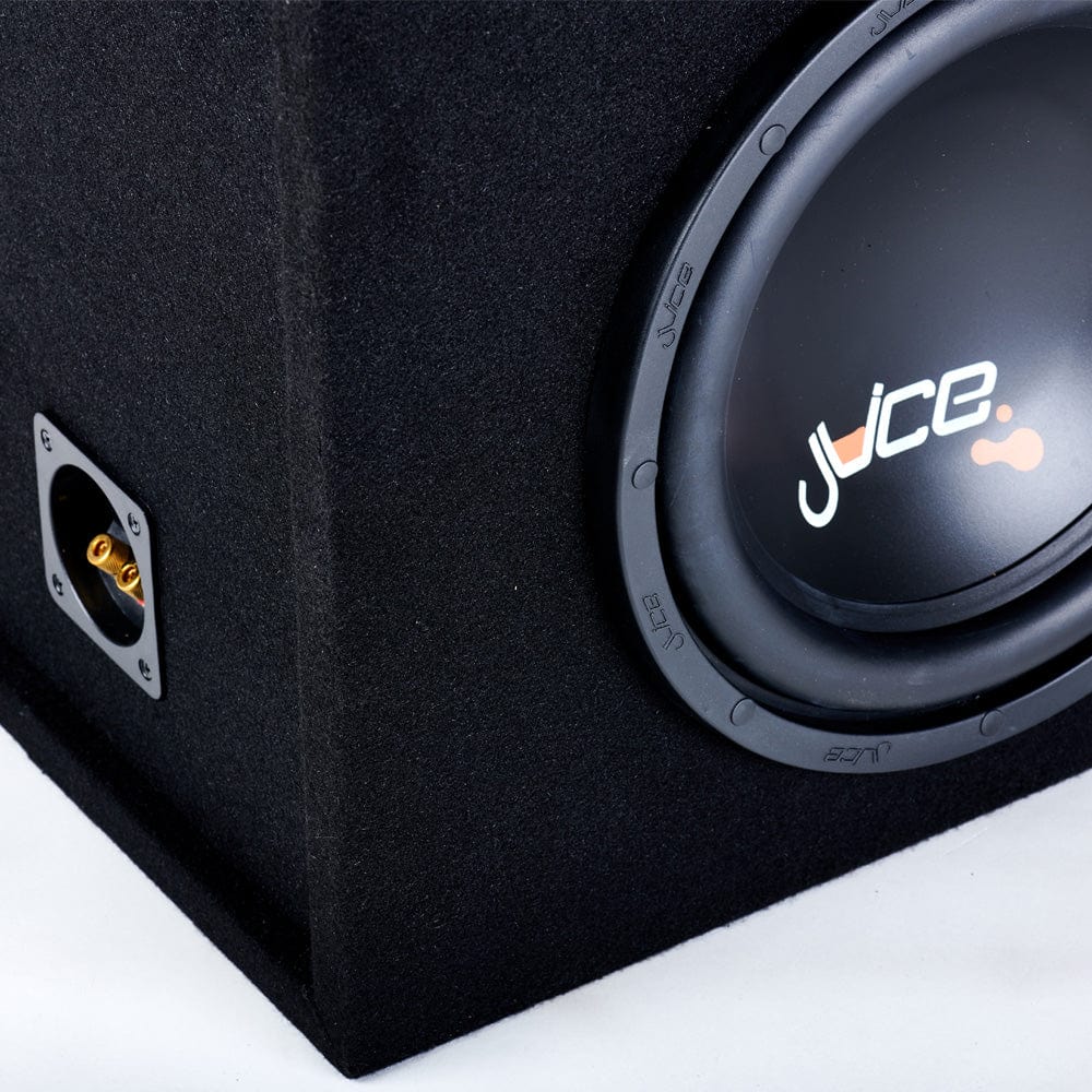 Juice Enclosed Subwoofers Juice JS12 1400W Bass Box Package with Ported Enclosure