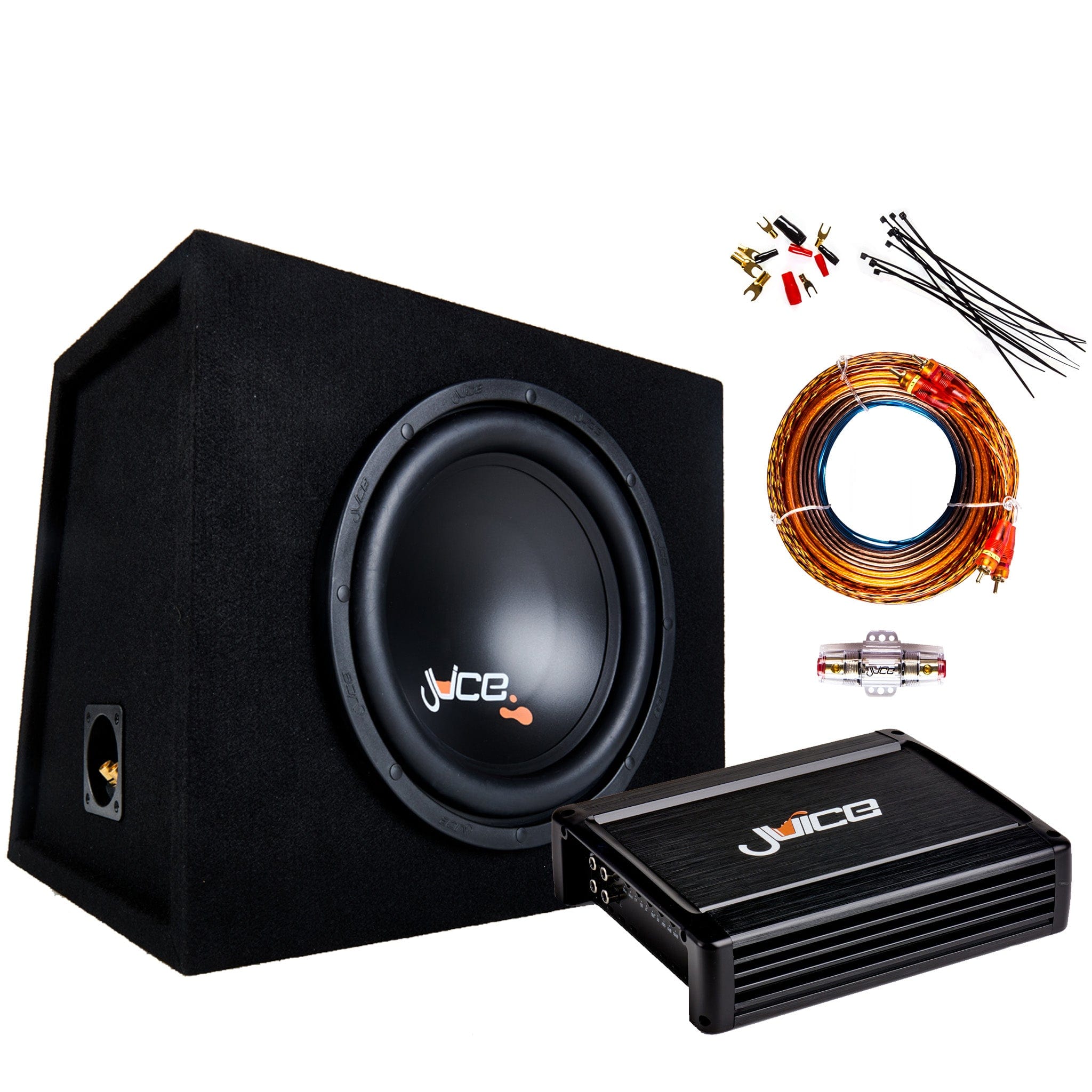 Juice Subwoofer JS8 1000W 8" Single Voice Coil 4 Ohm Subwoofer Bass Driver