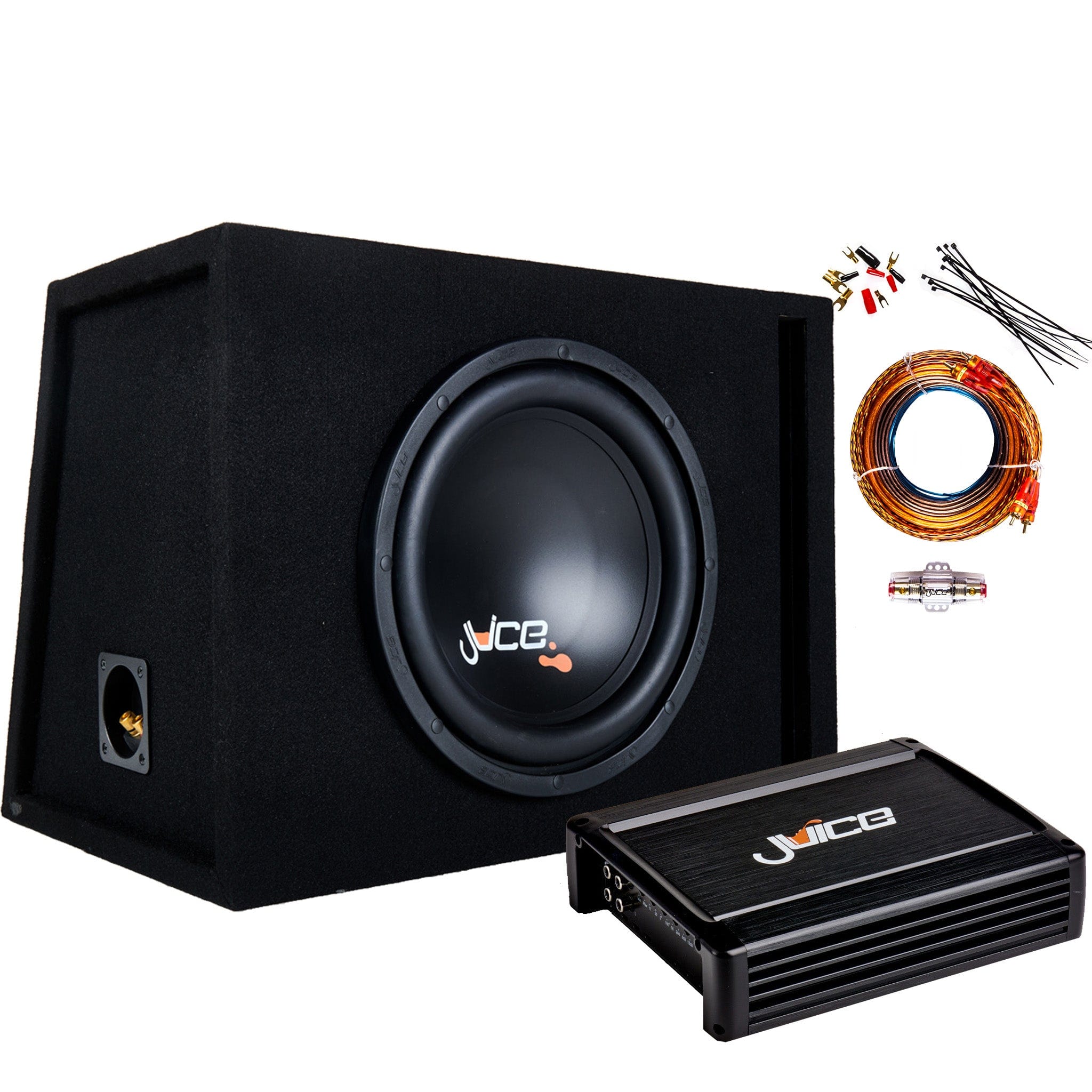 Juice Subwoofer JS10 1200W 10" Single Voice Coil 4 Ohm Subwoofer Bass Driver