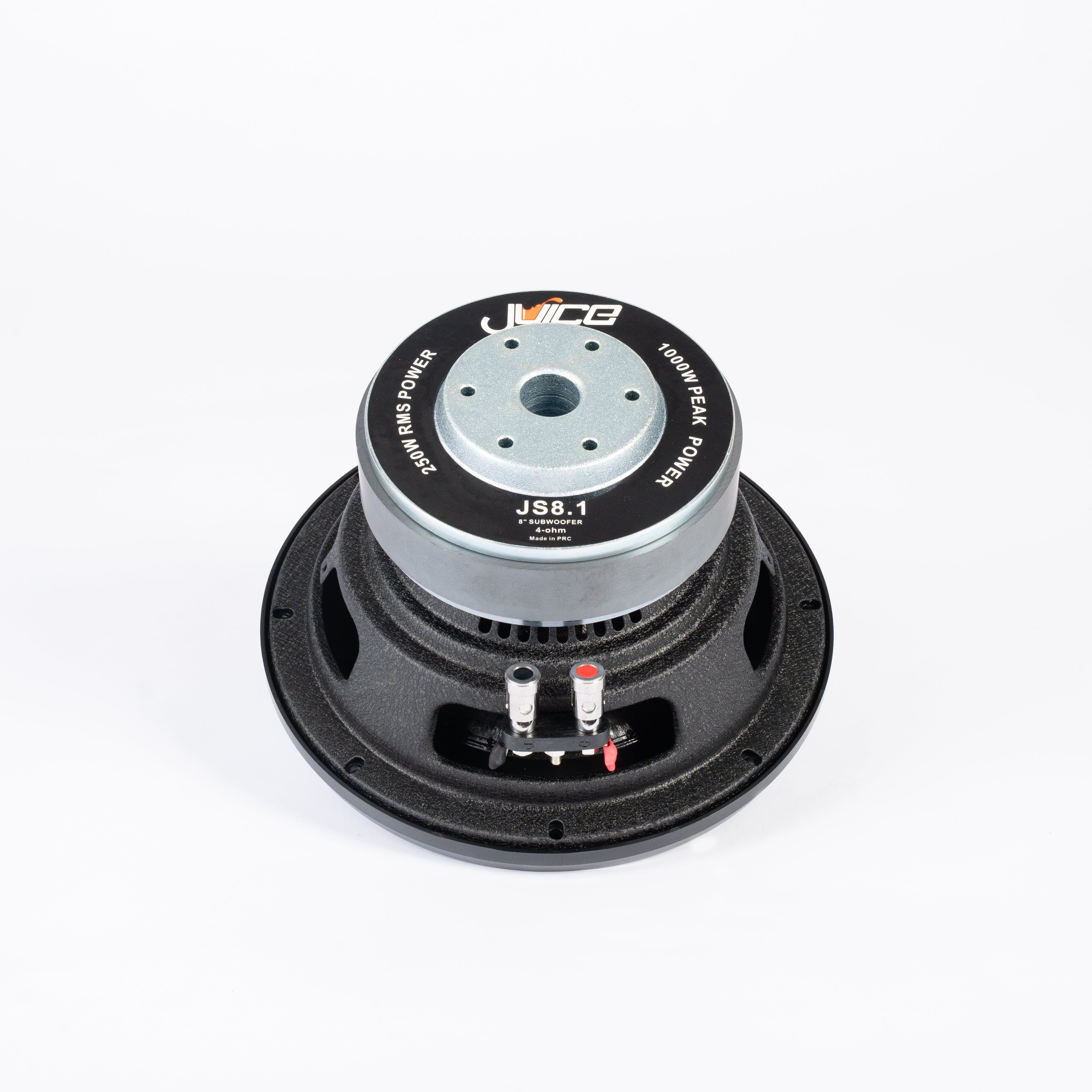 Juice Subwoofer JS8.1 1000W 8" Single Voice Coil 4 Ohm Subwoofer Bass Driver