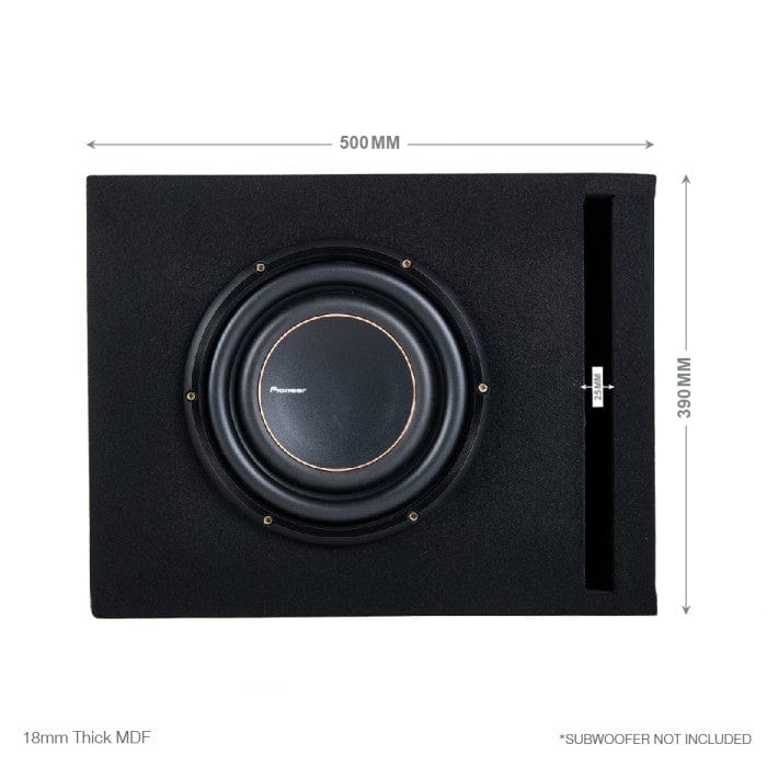 Kenwood Kenwood BX10PL-PS2517-X502 Single KFC-PS2517W 10" Subwoofer Performance Bass Package with Ported Enclosure and Amp