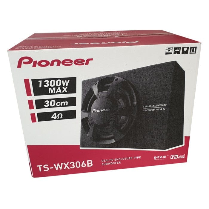 Pioneer Pioneer Pioneer TS-WX306B Universal Passive Enclosed Subwoofer 1300W