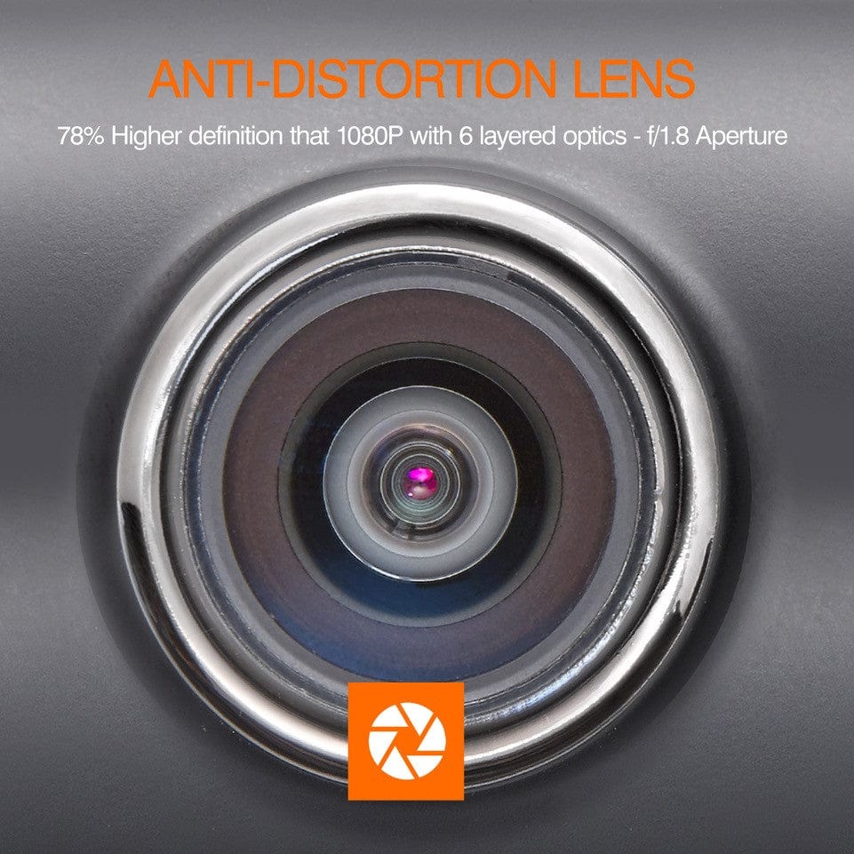 Road Angel Road Safety Halo Drive Dash Cam, 2K 1440p 140° Camera, with Super Night View, Built-In Wi-Fi, Winter Mode