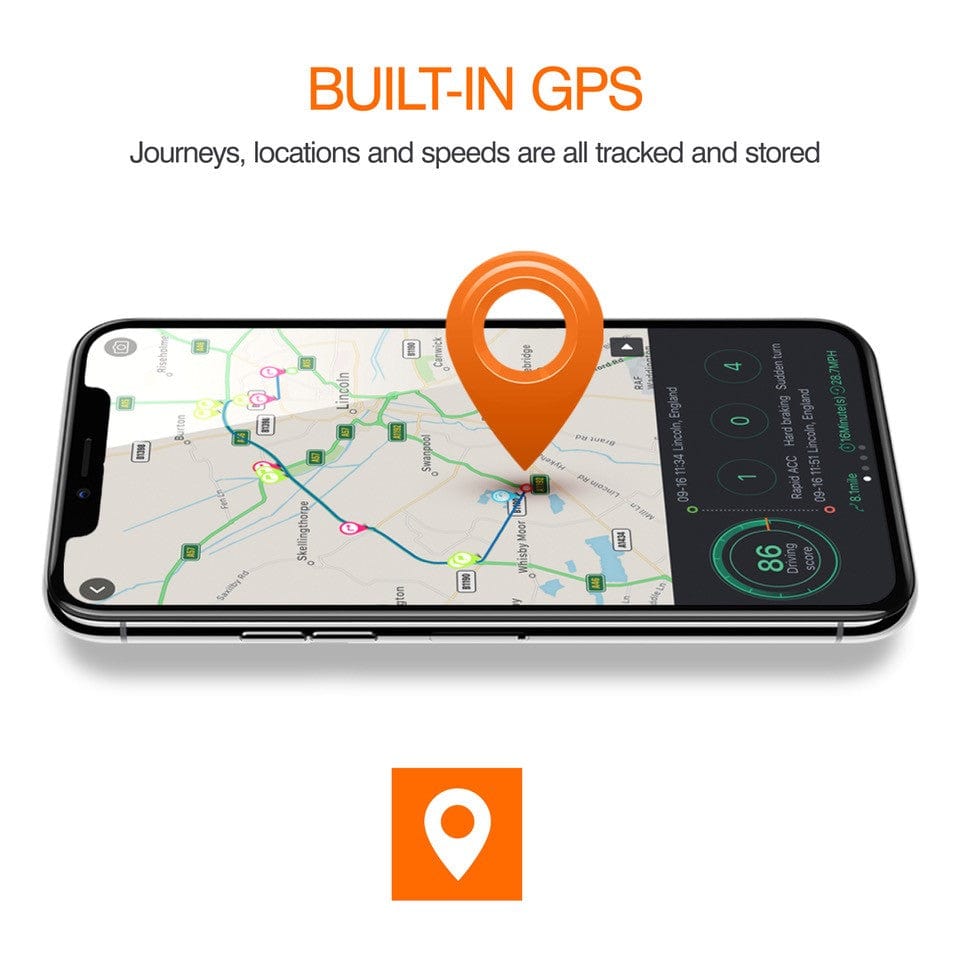 Road Angel Road Safety Road Angel Halo Pro 2K 1440p Dual Dash-Camera, with 140° Front + 120° 1080p Rear Cams, Super Night Vision, Built-in Wi-Fi, Winter Mode with Fitting Kit