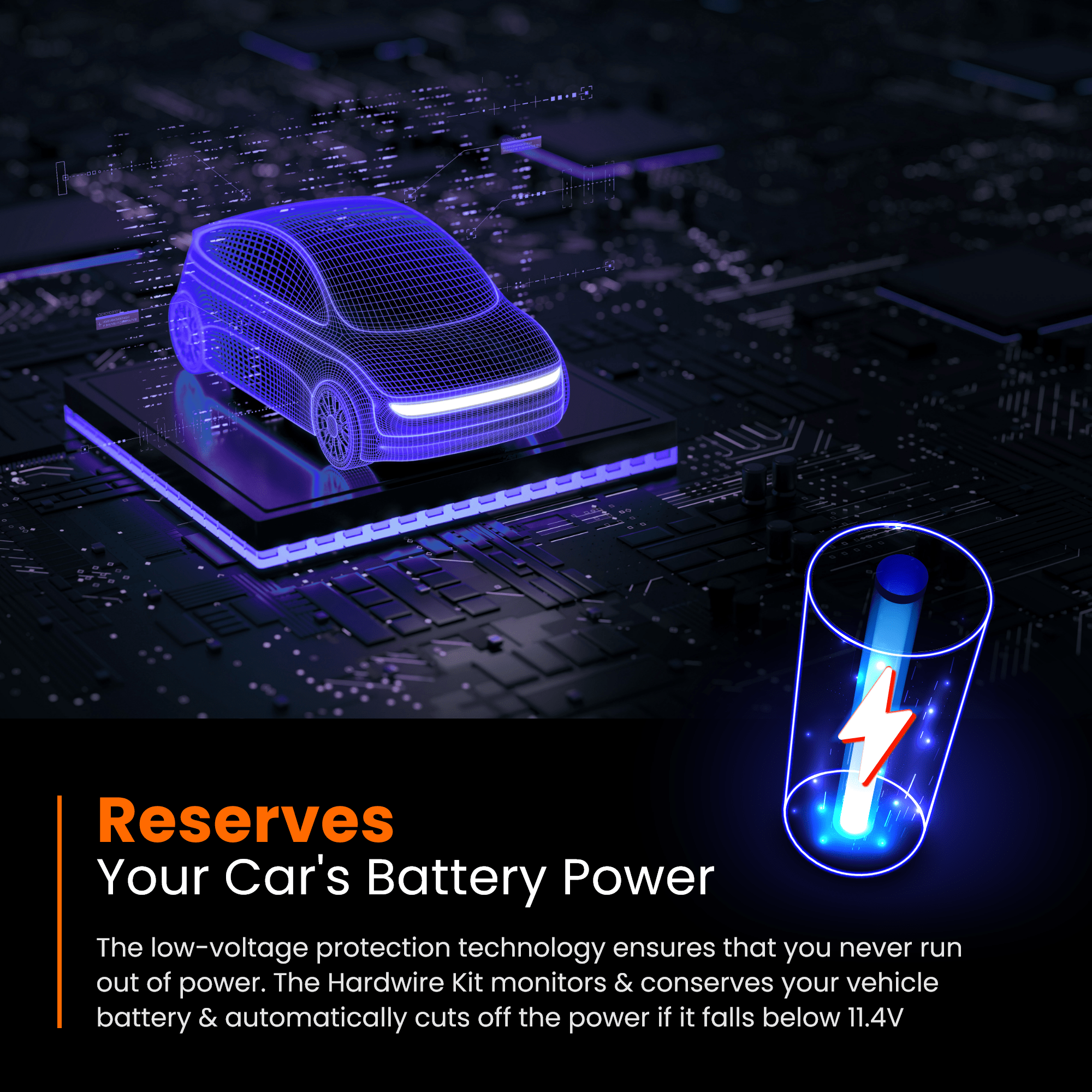 Road Angel Road Safety Road Angel RA7300C Halo Ultra Type C Hardwiring Kit for Parking Mode