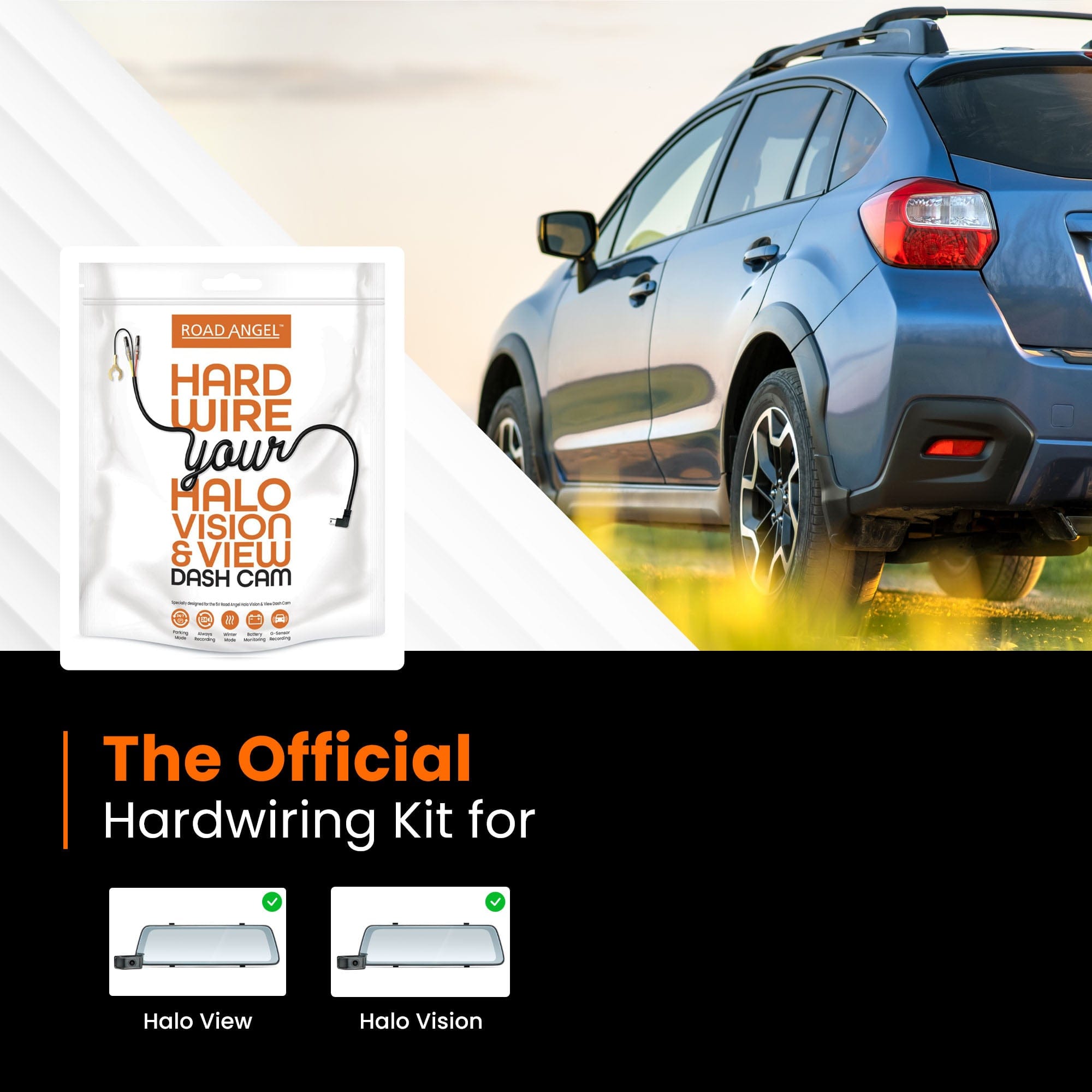 Road Angel Road Safety Snooper Dashcam 5 Volt Hard Wiring Kit