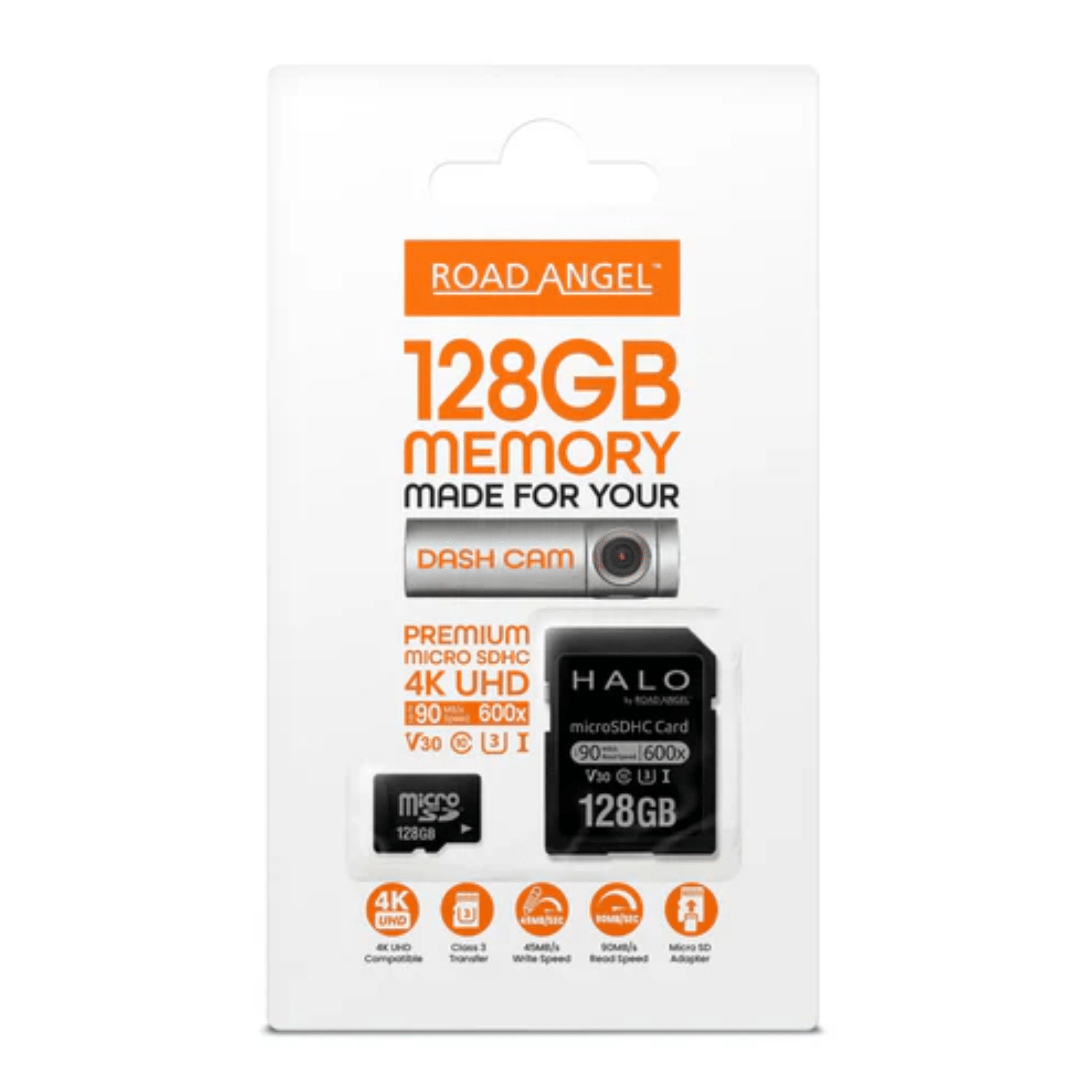 Road Angel Road Angel RSD128 Halo Micro SD card 128GB U3