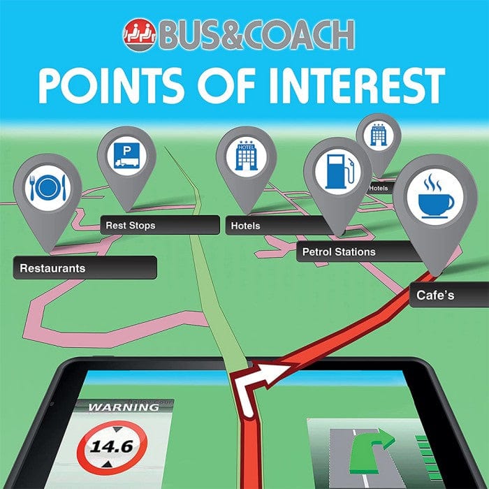 Snooper Sat Navs Snooper Bus & Coach SC5900 5" Touchscreen Sat-Nav with Built in Dashcam