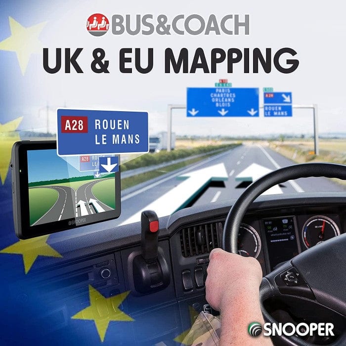 Snooper Sat Navs Snooper Bus & Coach SC5900 5" Touchscreen Sat-Nav with Built in Dashcam