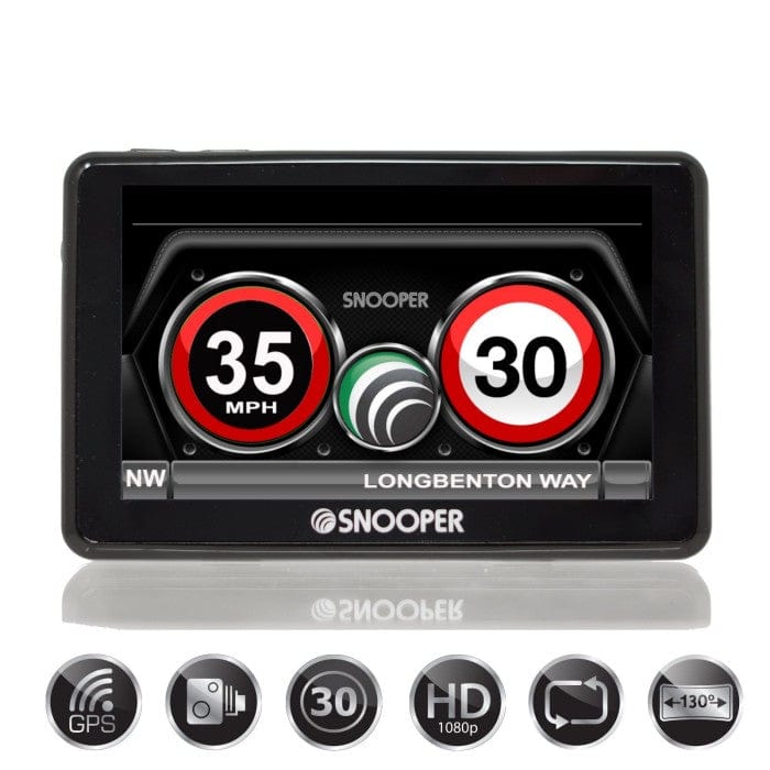 Snooper Speed Camera Detectors Snooper SC5900-MYS Speed Limits Speed cameras and GPS HD Dash Cam