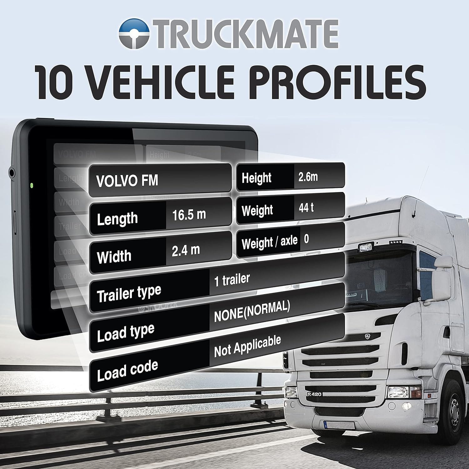 Snooper Sat Navs Snooper Truckmate S5100 HGV Sat Nav with 5" LCD Touchscreen