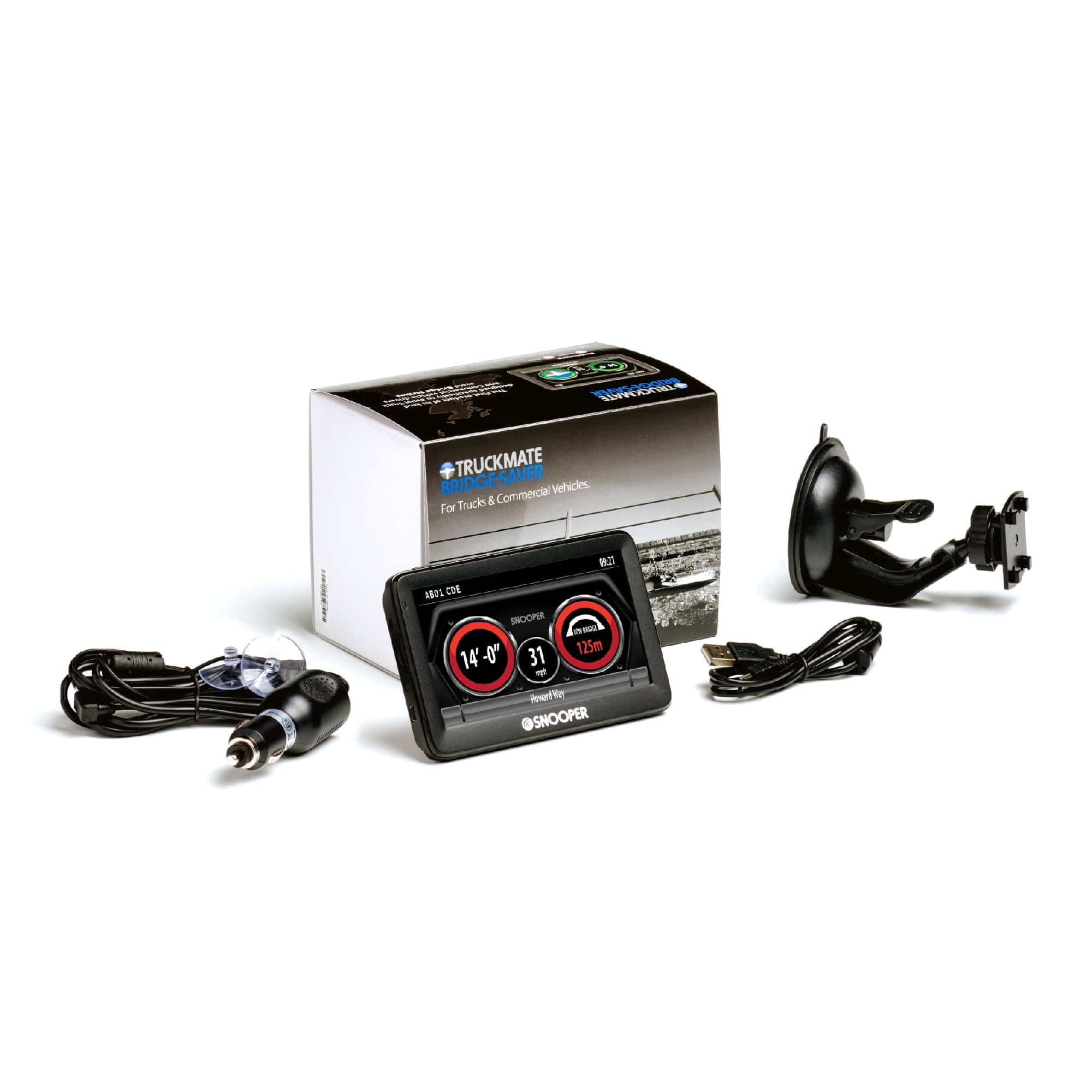 Snooper Road Safety Snooper Truckmate Bridge-Saver Low Bridge Alert System with 5" LCD Touchscreen