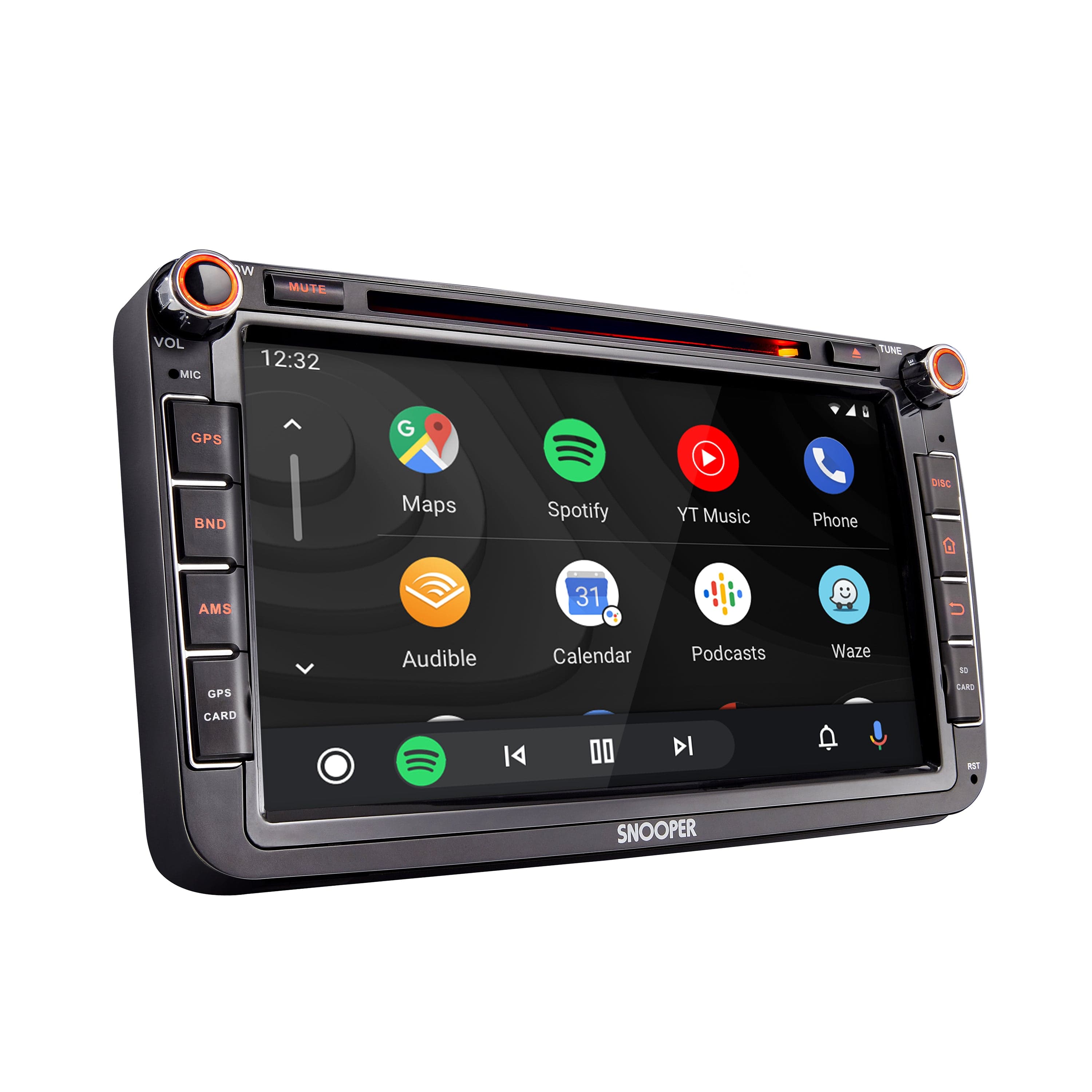 Snooper Car Stereos Snooper SMH-580VW 8" Multimedia Player with Advanced Smartphone Control