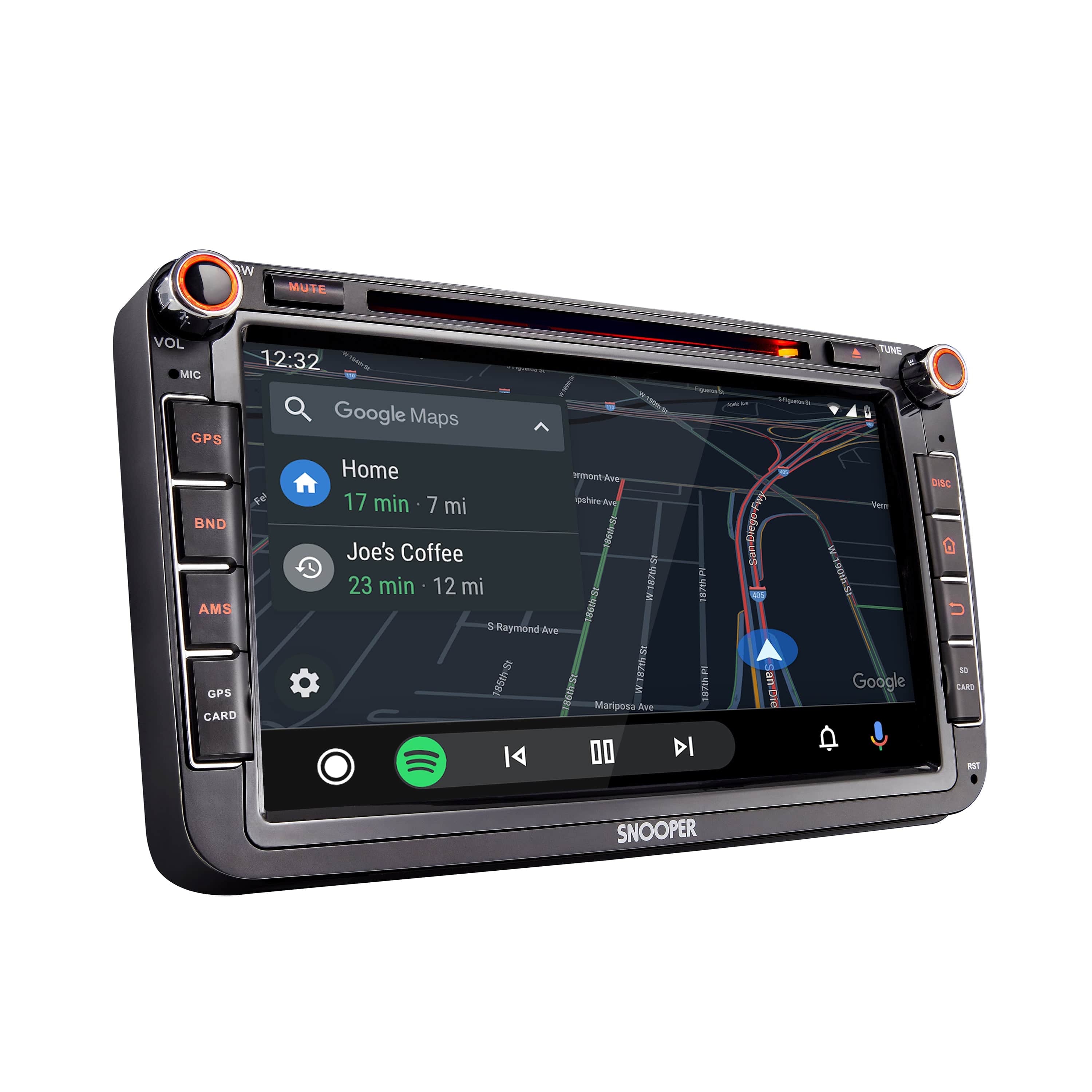 Snooper Car Stereos Snooper SMH-580VW 8" Multimedia Player with Advanced Smartphone Control