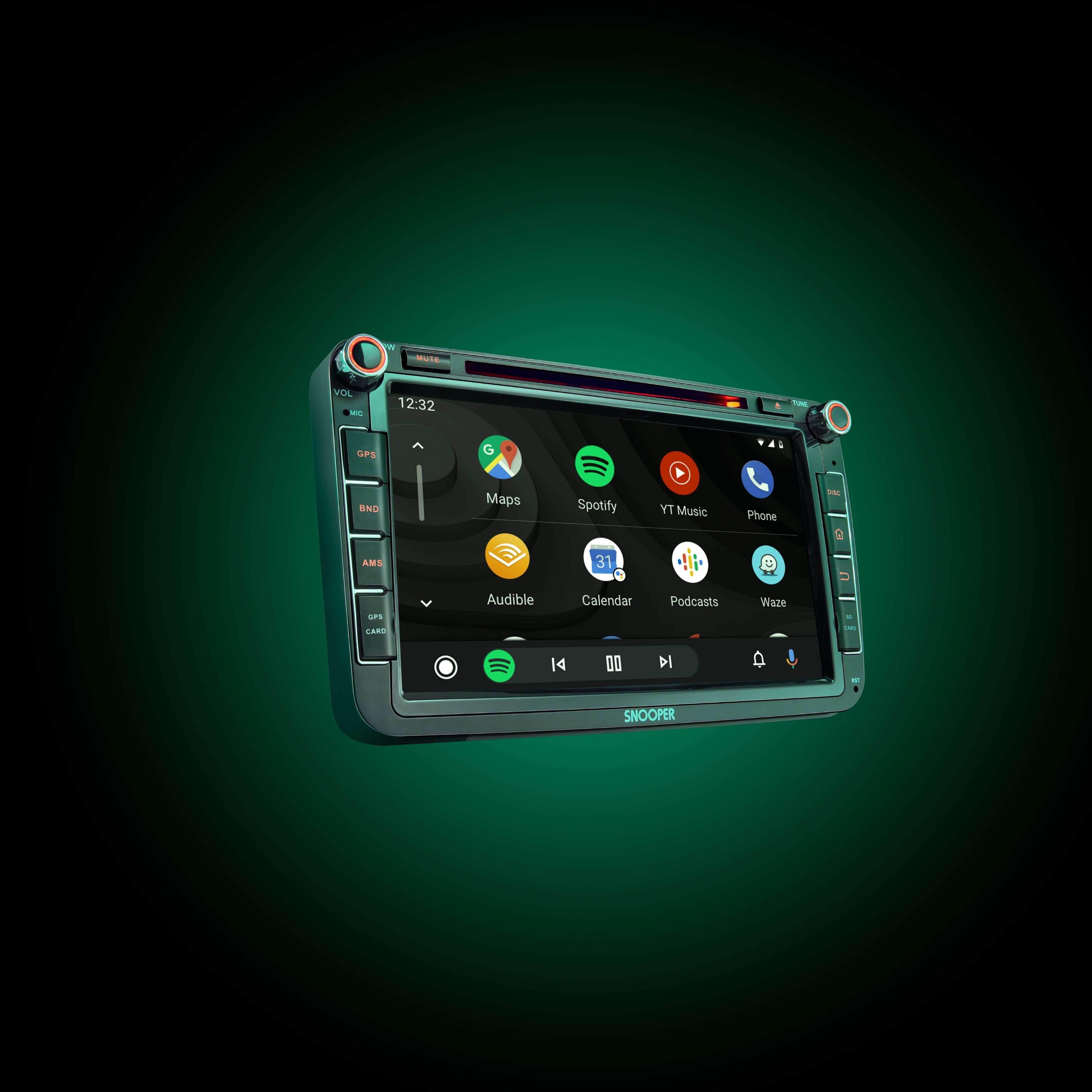 Snooper Car Stereos Snooper SMH-580VW 8" Multimedia Player with Advanced Smartphone Control