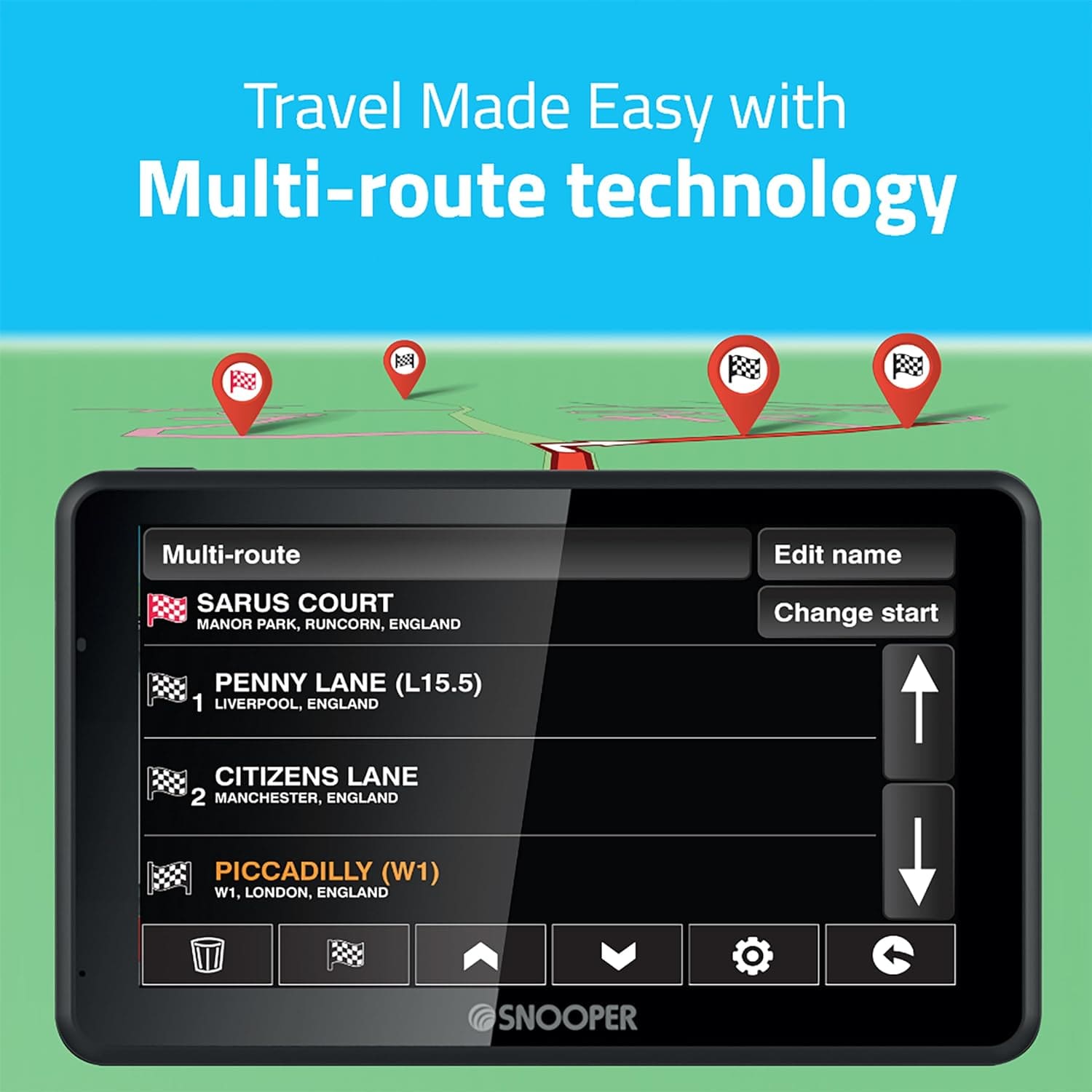Snooper Sat Navs Snooper S6900 Ventura-Pro Caravan & Motorhome Navigation System with 7" Widescreen LCD