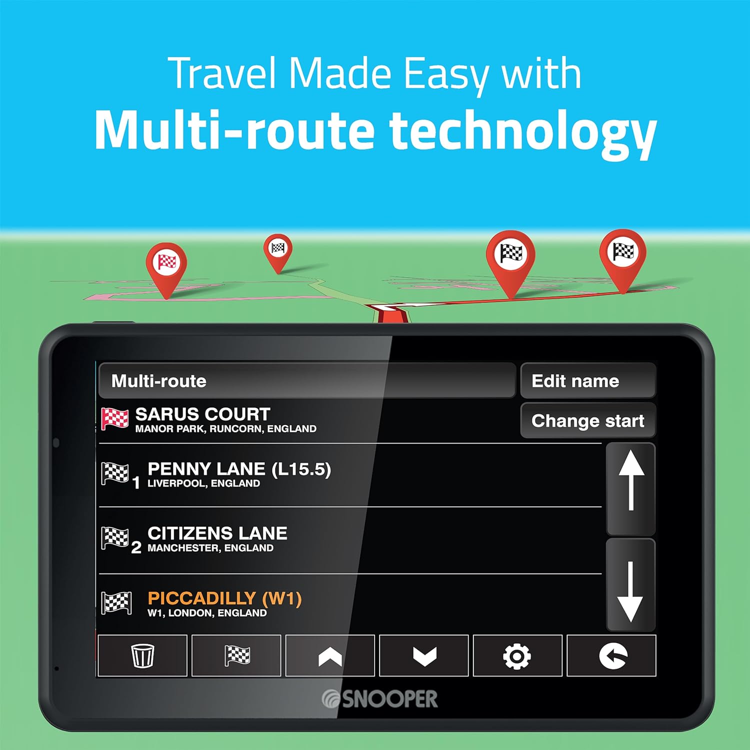 Snooper Sat Navs Snooper SC5900 Ventura-Plus DVR G2 Caravan & Motorhome Navigation with GPS, HD Dash Cam