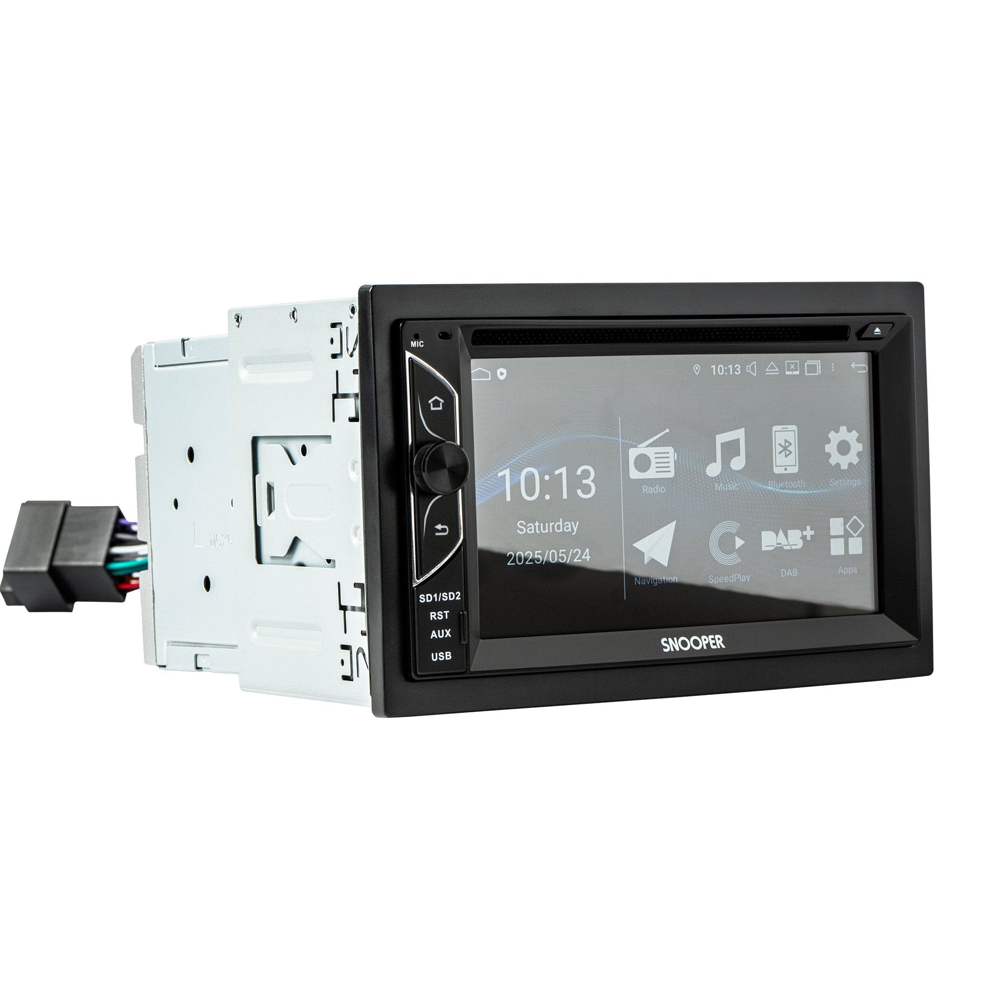 Snooper Double Din Car Stereos Snooper SMH-620DAB Double Din 6.2" Capacitive Touchscreen DVD/CD Multimedia Receiver