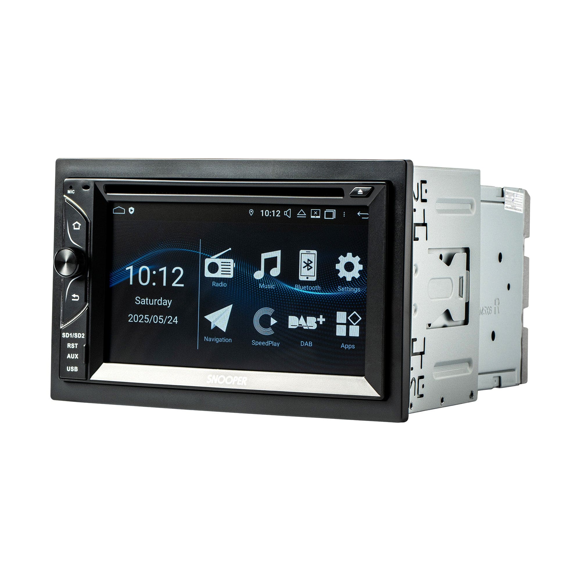 Snooper Double Din Car Stereos Snooper SMH-620DAB Double Din 6.2" Capacitive Touchscreen DVD/CD Multimedia Receiver