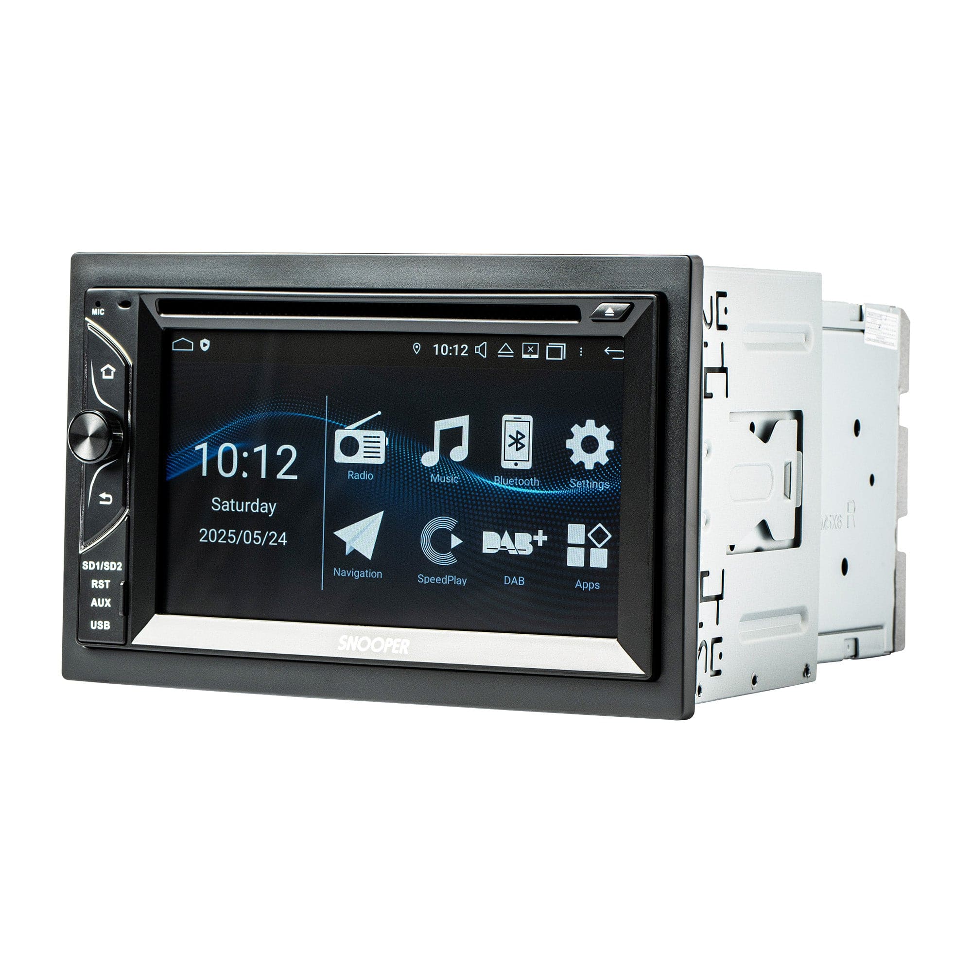 Snooper Double Din Car Stereos Snooper SMH-620DAB Double Din 6.2" Capacitive Touchscreen DVD/CD Multimedia Receiver