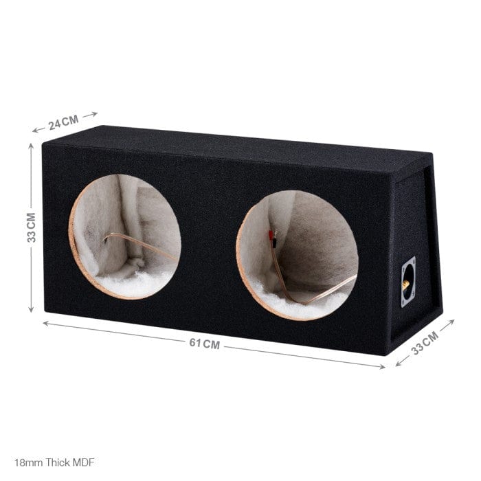 In Phase Car Speakers and Subs In Phase BX210S Double 10" Sealed Subwoofer Enclosure