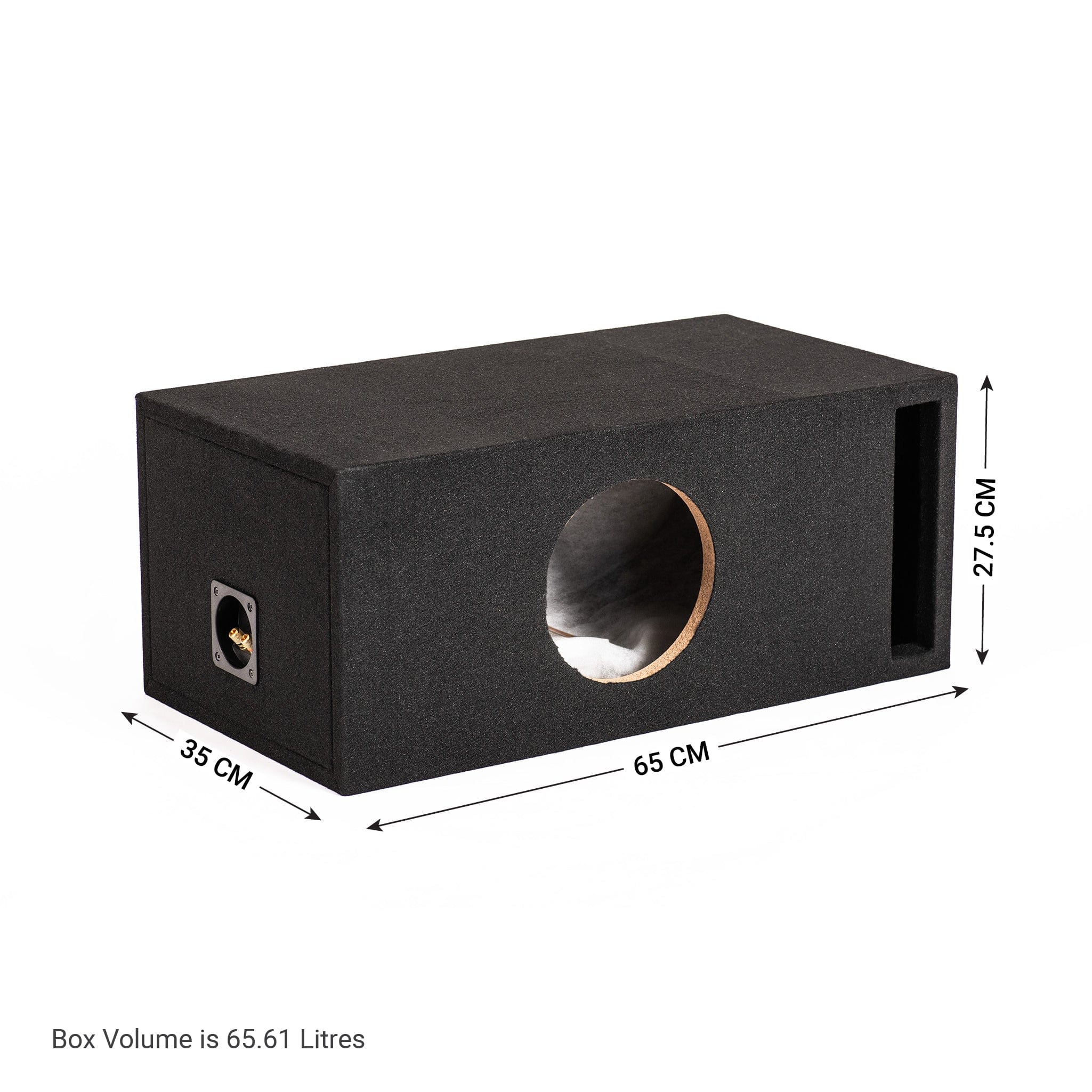 In Phase Car Speakers and Subs In Phase BX-8XT 8" Slot Ported High Quality Subwoofer Enclosure for XT-8