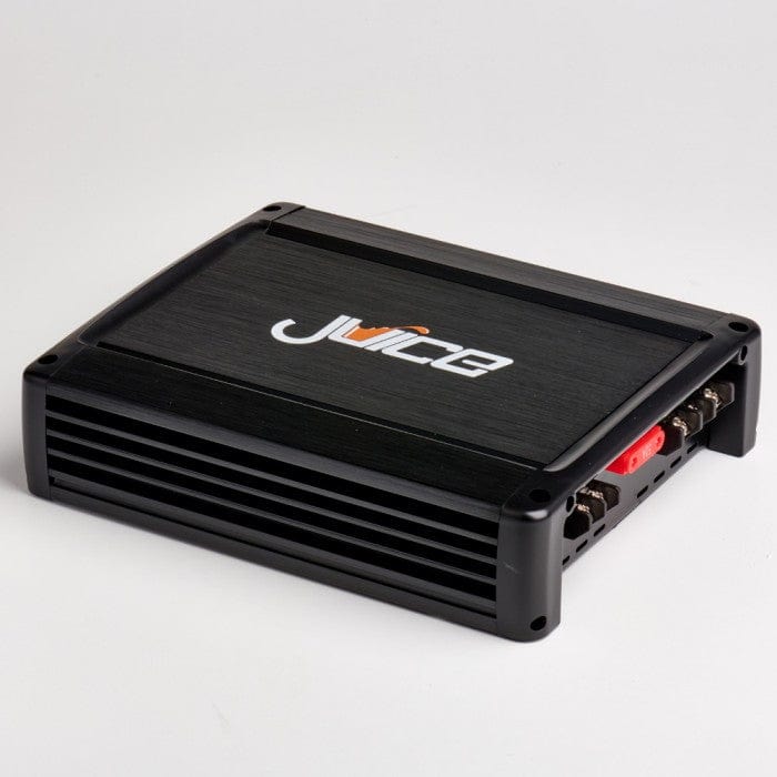 Juice Amps Juice JA1201D 1200W 1-Channel Mono Peak Power Car Amplifier, Bass Remote, 1 Ohm Stable, RCA Output