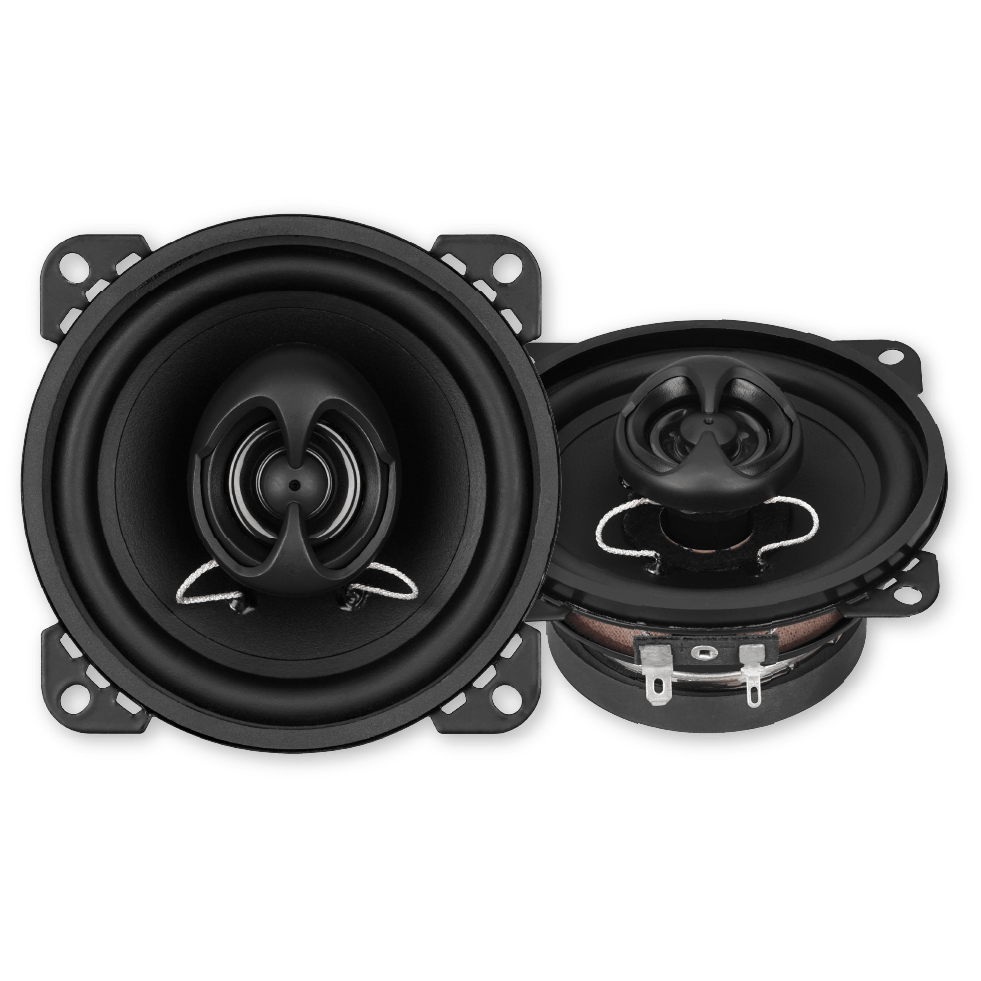 Juice Car Speakers Juice S420 4 Inch 10 cm 2 - Way Coaxial Car Door or Parcel Shelf Speaker Upgrade, Efficient Power Handling, 220 Watts Peak Power