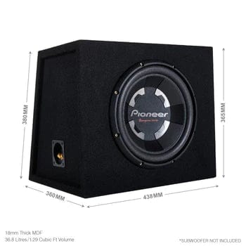 Juice Enclosed Subwoofers Juice JS10 1200W Bass Box Package with Sealed Enclosure