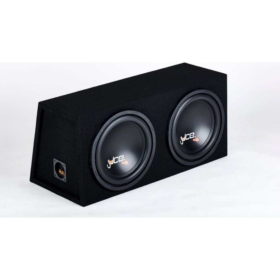 Juice Enclosed Subwoofers Juice JS10 1200W Bass Box Package with Double Sealed Enclosure