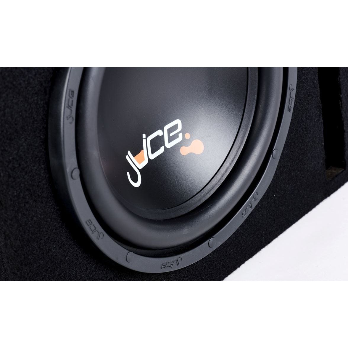 Juice Enclosed Subwoofers Juice JS12 1400W Bass Box Package with Double Ported Enclosure