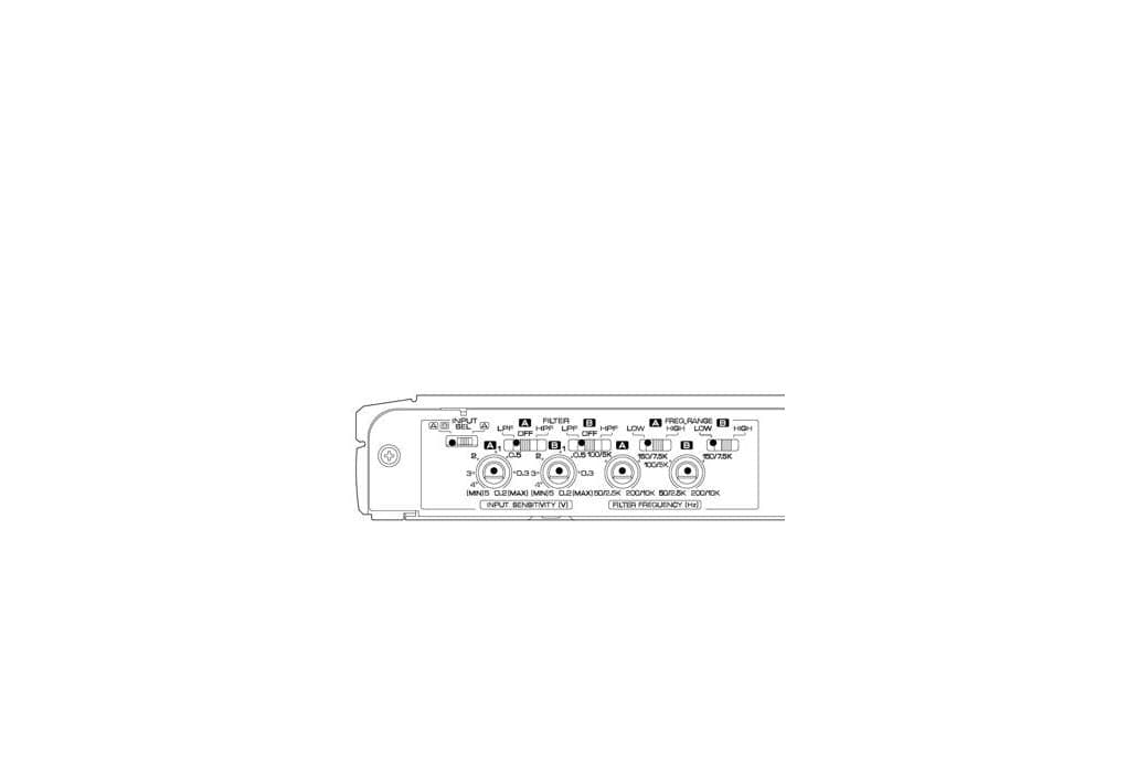 Kenwood Amps Kenwood XR400-4 1000W 4-Channel Digital Power Amplifier