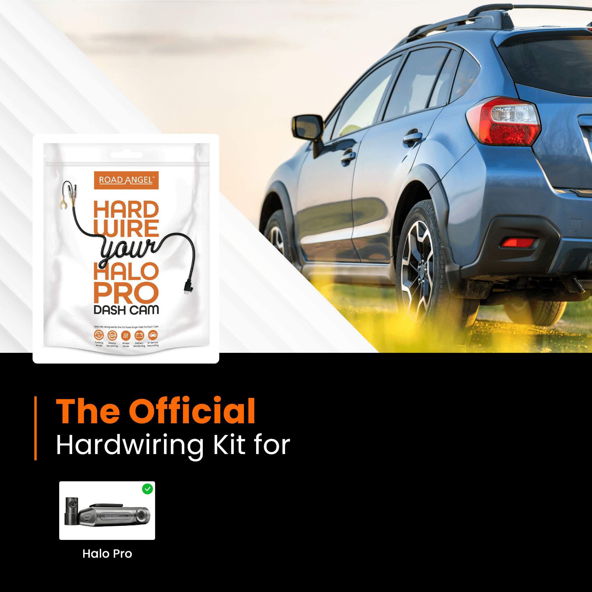 Road Angel Road Safety Road Angel HWK12V 12 Volt Hard Wiring Kit for Halo Pro