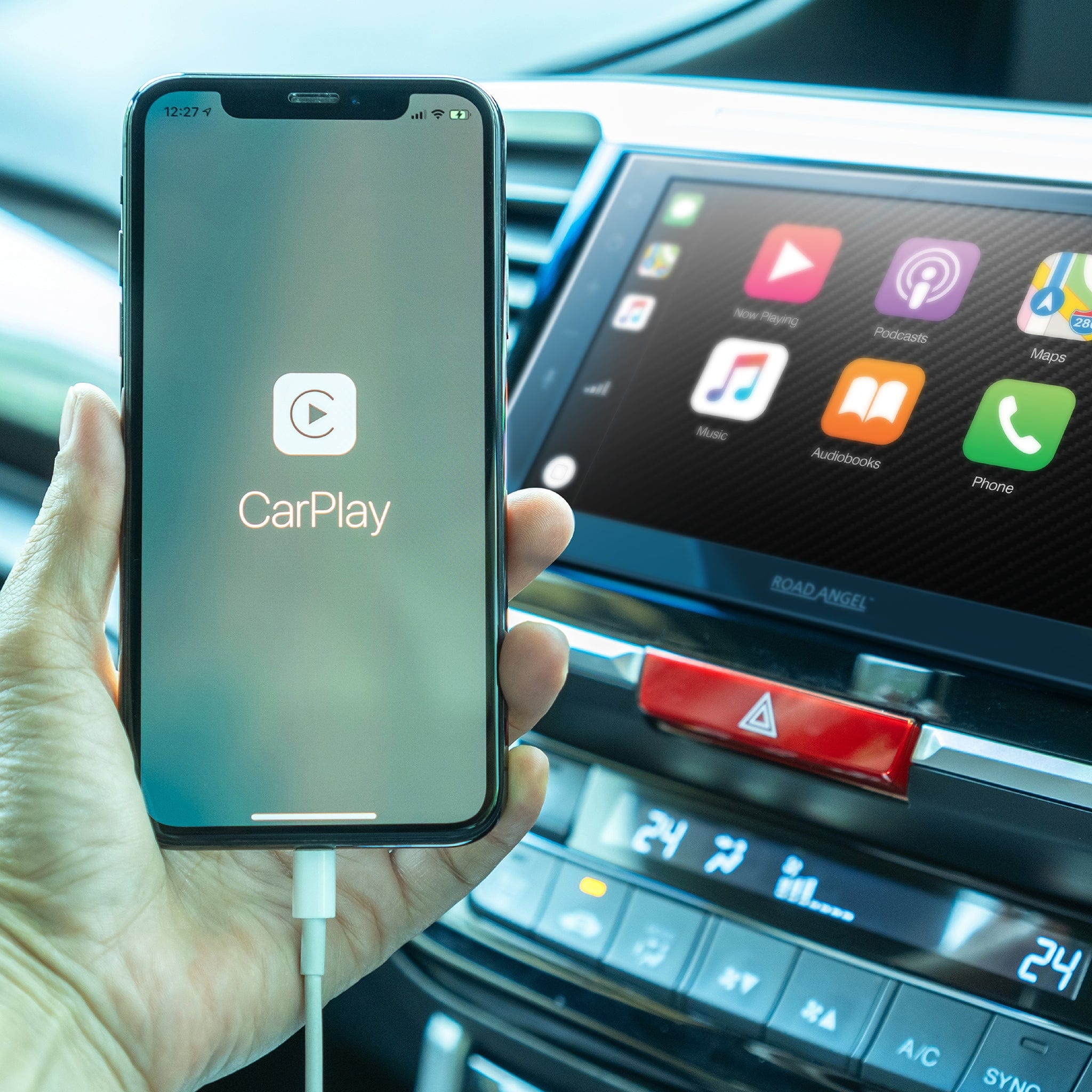 Road Angel RA-X721DAB Autoradio mit Apple Car Play und Android Auto 