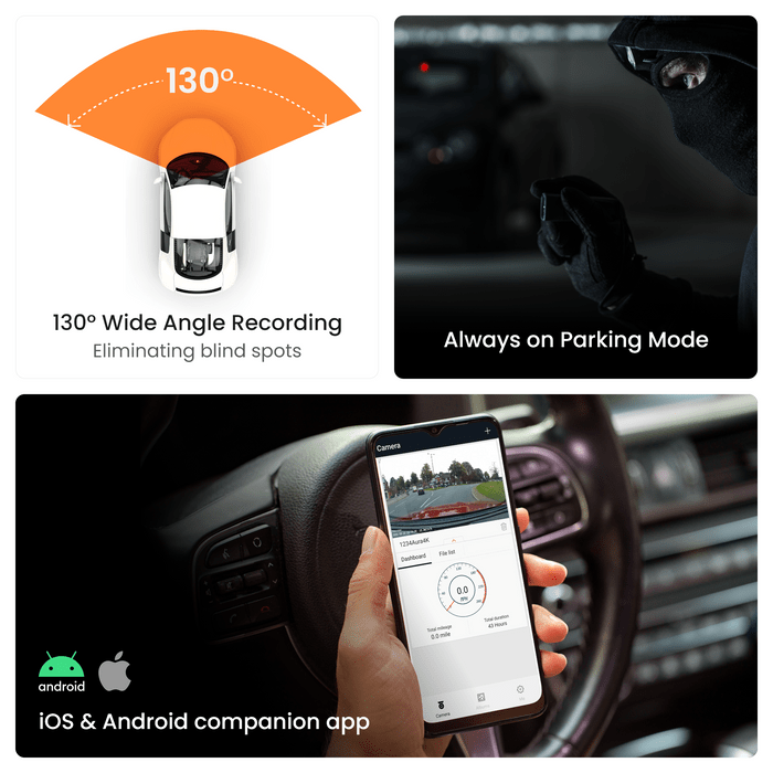 Road Angel Road Safety Road Angel Aura HD1 1080P Dash Cam