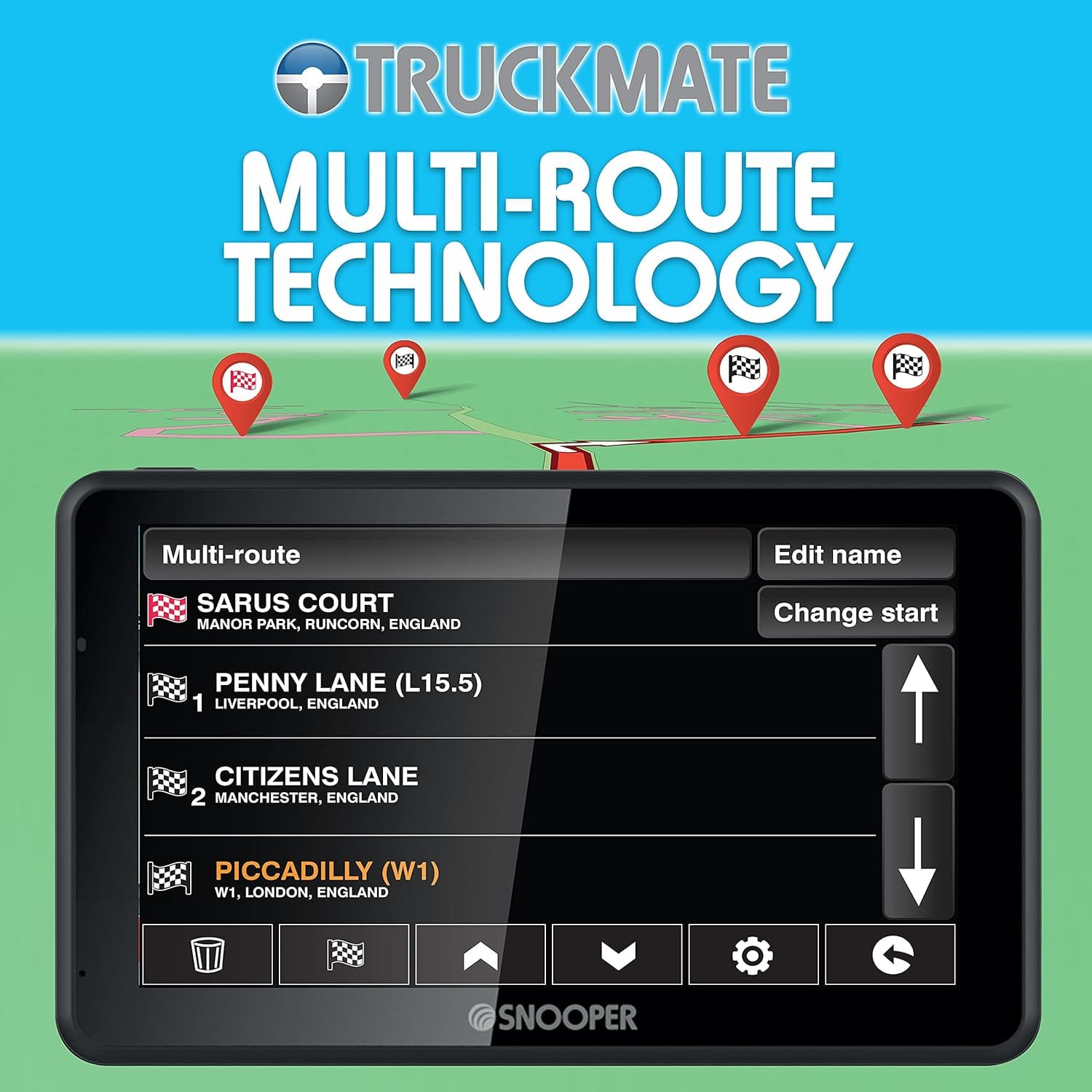 Snooper Sat Navs Snooper S6900 Truckmate HGV Sat Nav with 7" Widescreen LCD