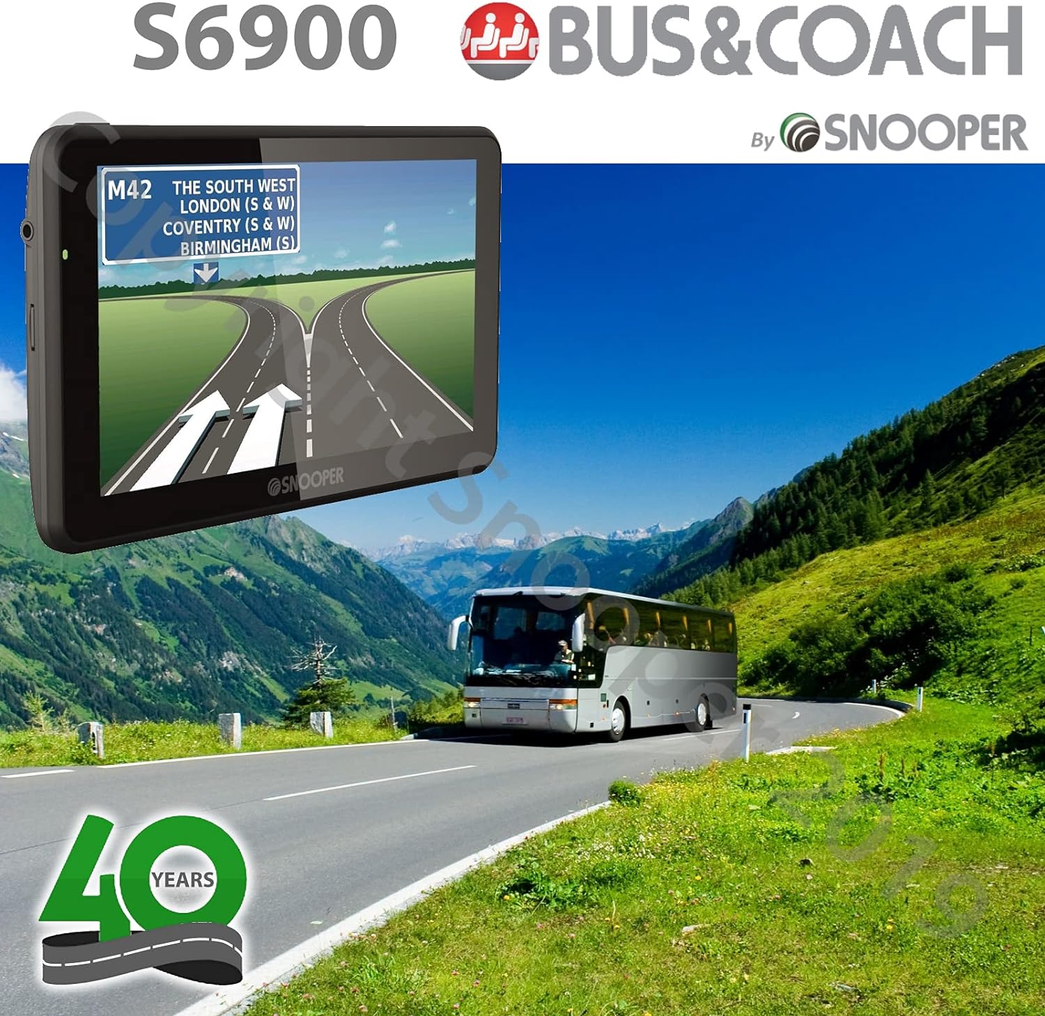 Snooper Sat Navs Snooper S6900 Bus & Coach-Pro Navigation System with 7" Widescreen LCD